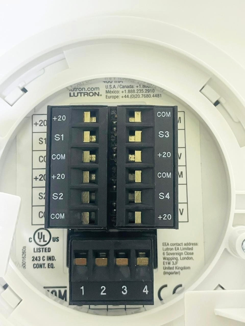 LUTRON QSMX-4W-C QS Sensor Module