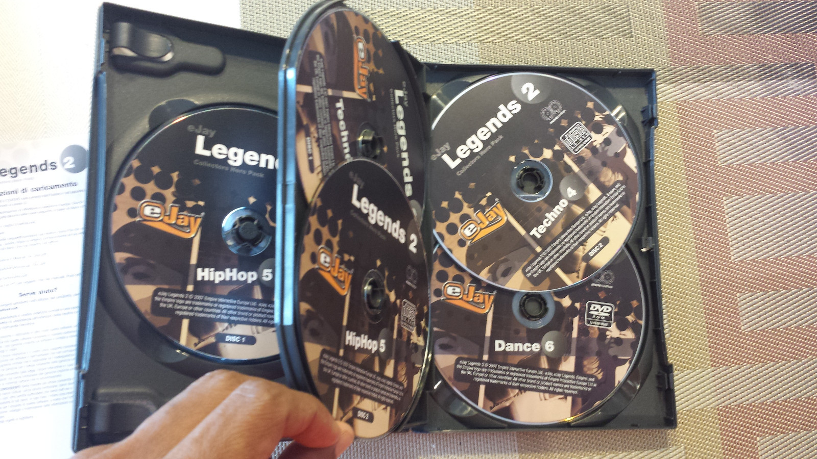 eJay Legends 2 (HipHop 5, Techno 4, Dance 6) Windows Vista / XP / 7 - EUC! AXL
