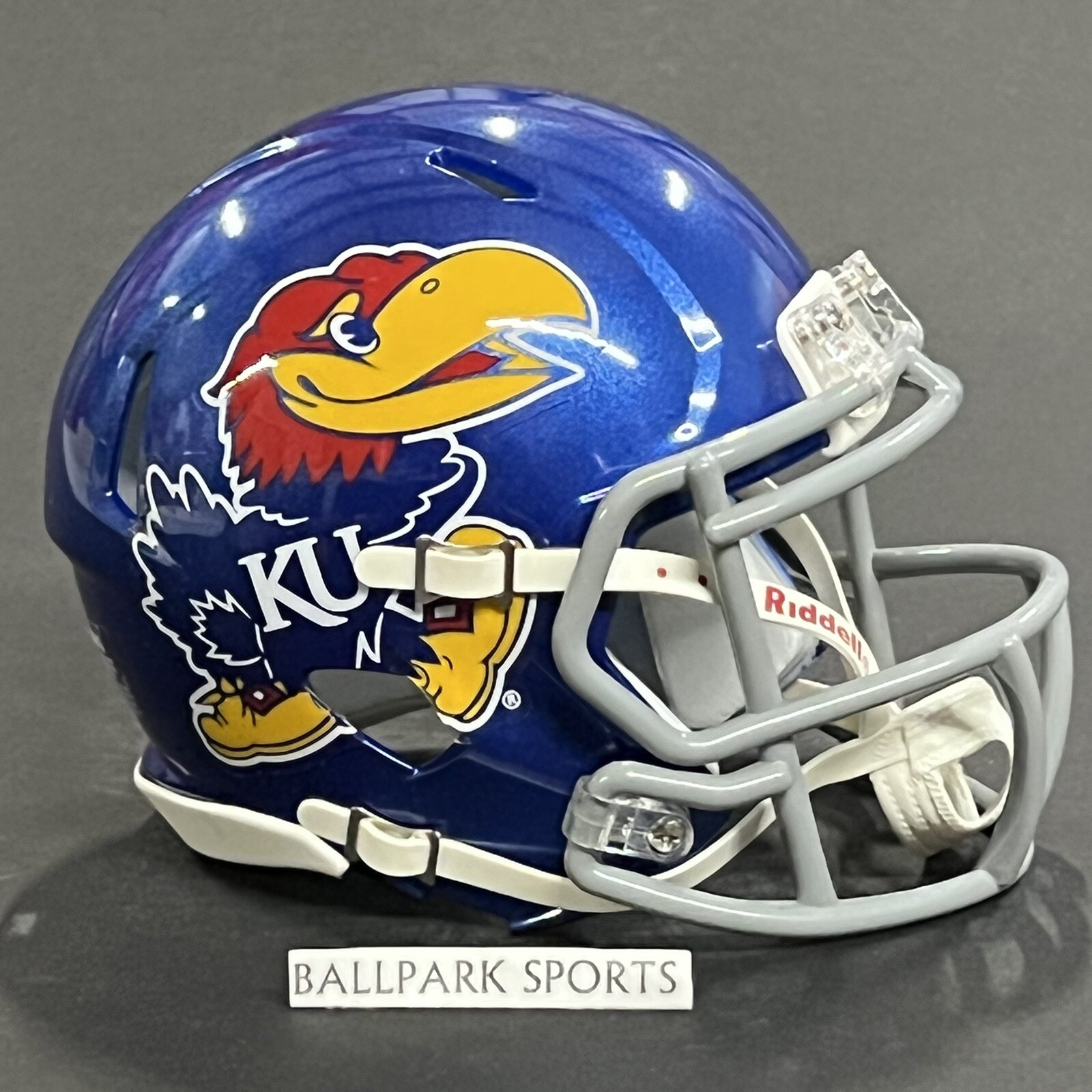Kansas Jayhawks Speed Mini Helmet Riddell NCAA Licensed Brand New!