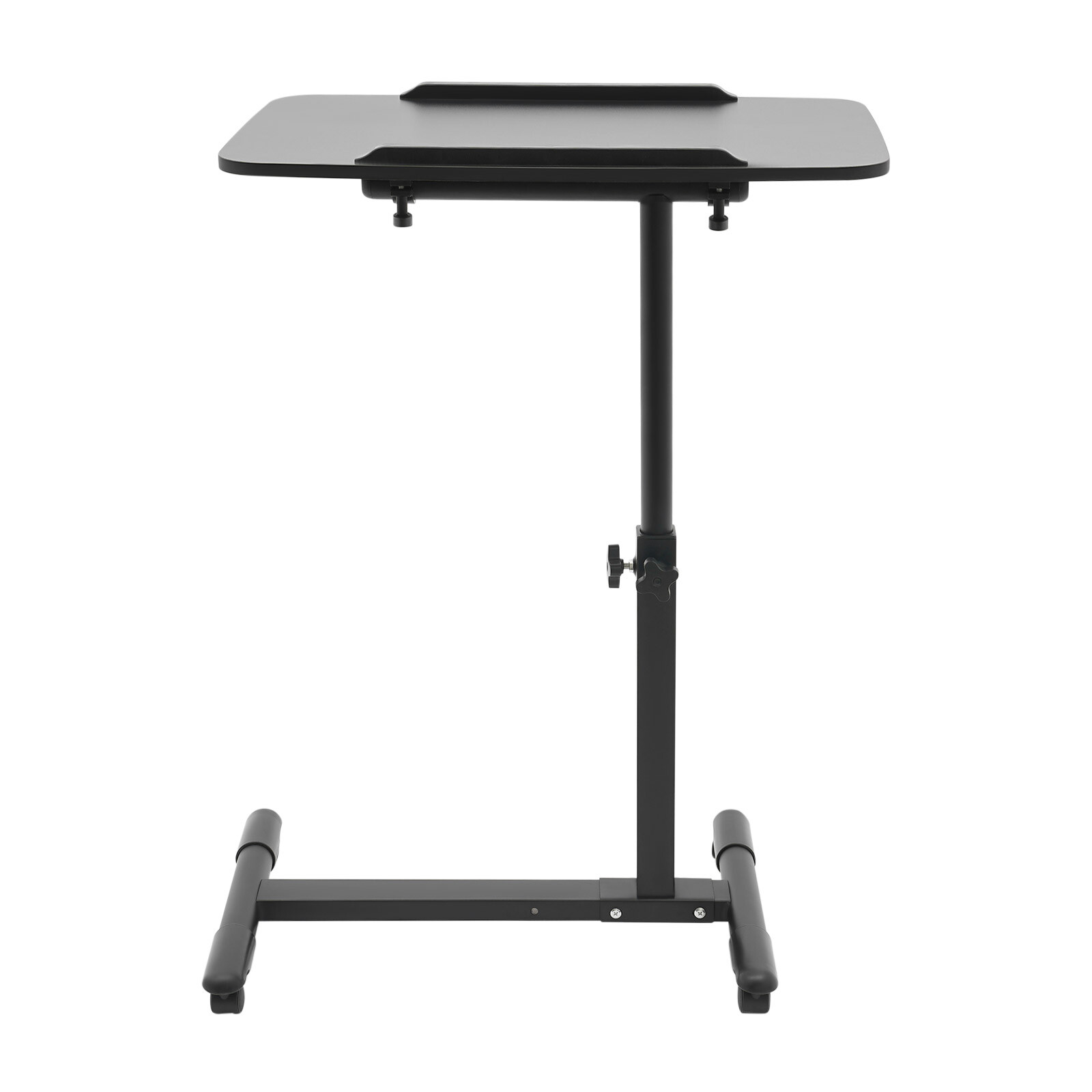 Adjustable Sofa Table Rolling Bedside Table with Wheels for Home and Office Use