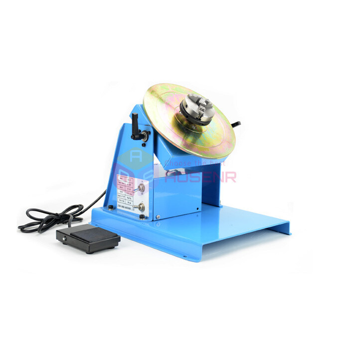 BY-10 Rotary Welding Positioner Turntable Table Mini 2.5" 3 Jaw Lathe Chuck 110V