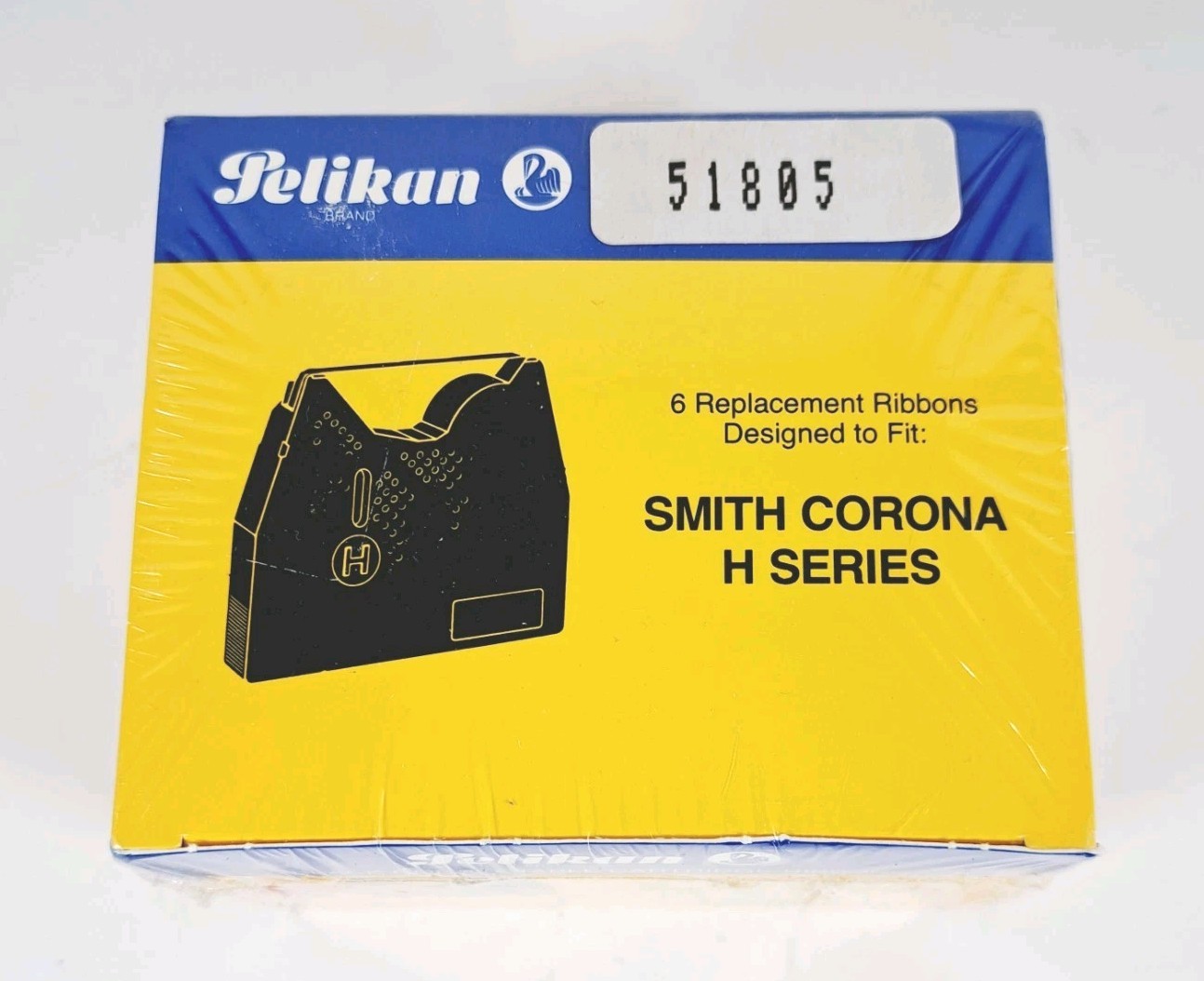 Sealed Box 51805 Pelikan 6 Ribbons Fit: Smith Corona H Series Replacement Ribbon