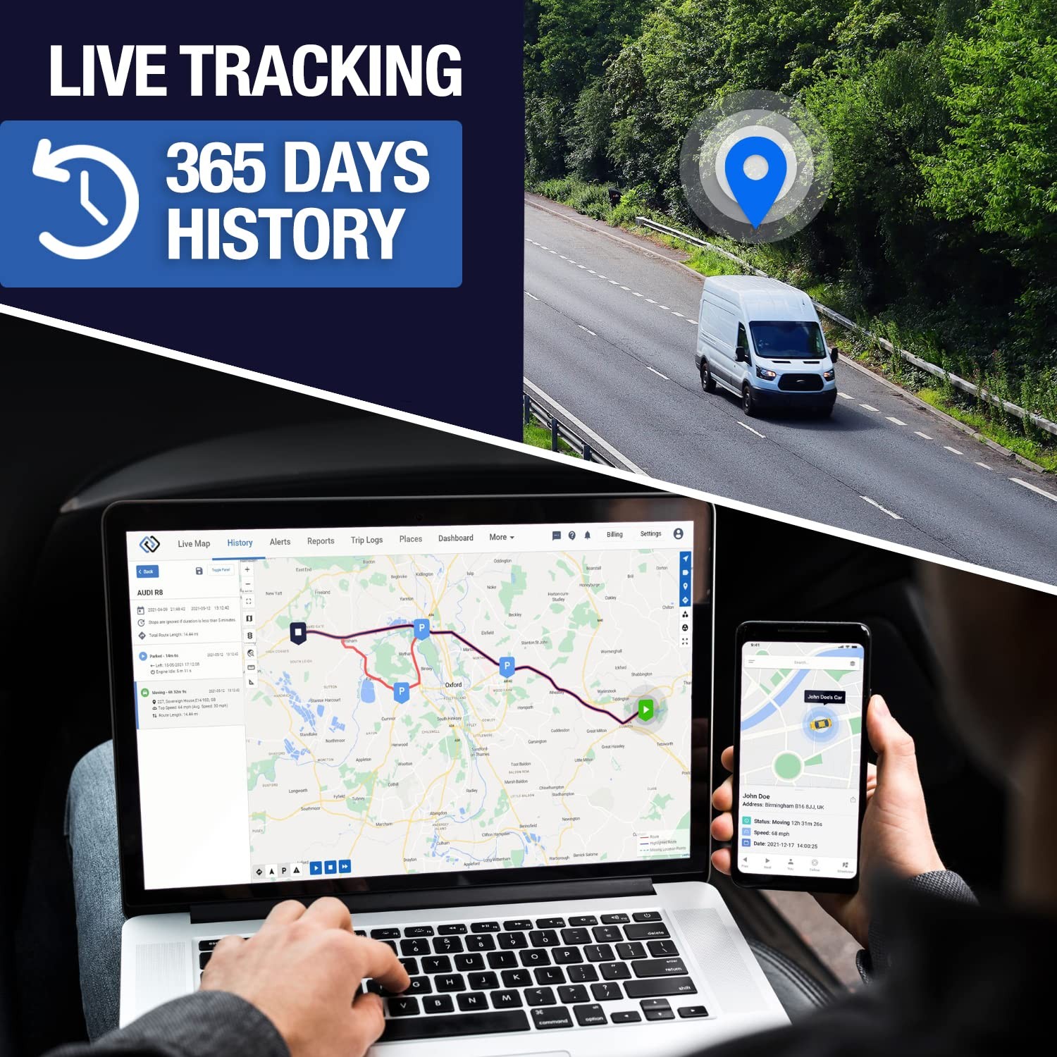 GPS Vehicle Tracker - DB2 Hard-Wired Tracking Device | Personal & Business Use