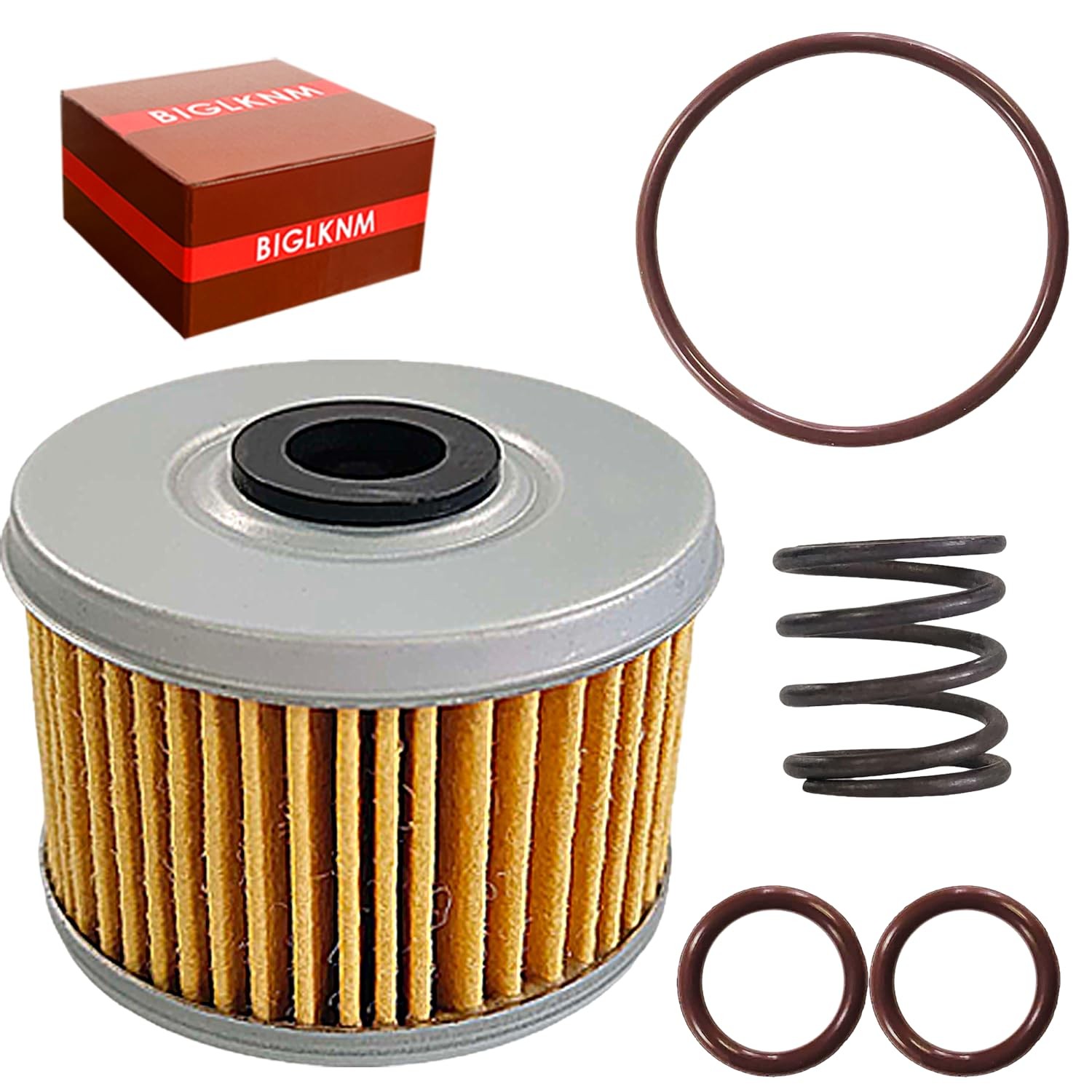 BIGLKNM Oil Filter with Spring O-Ring Fit for FourTrax Sportrax 300 1 Pack