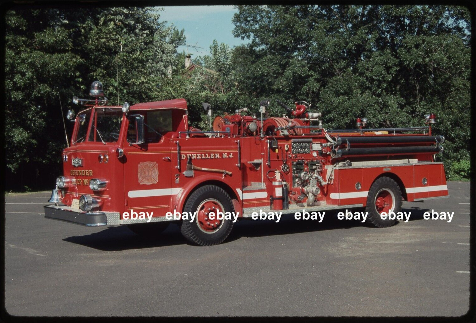 Dunellen NJ 1964 Pirsch pumper Fire Apparatus Slide