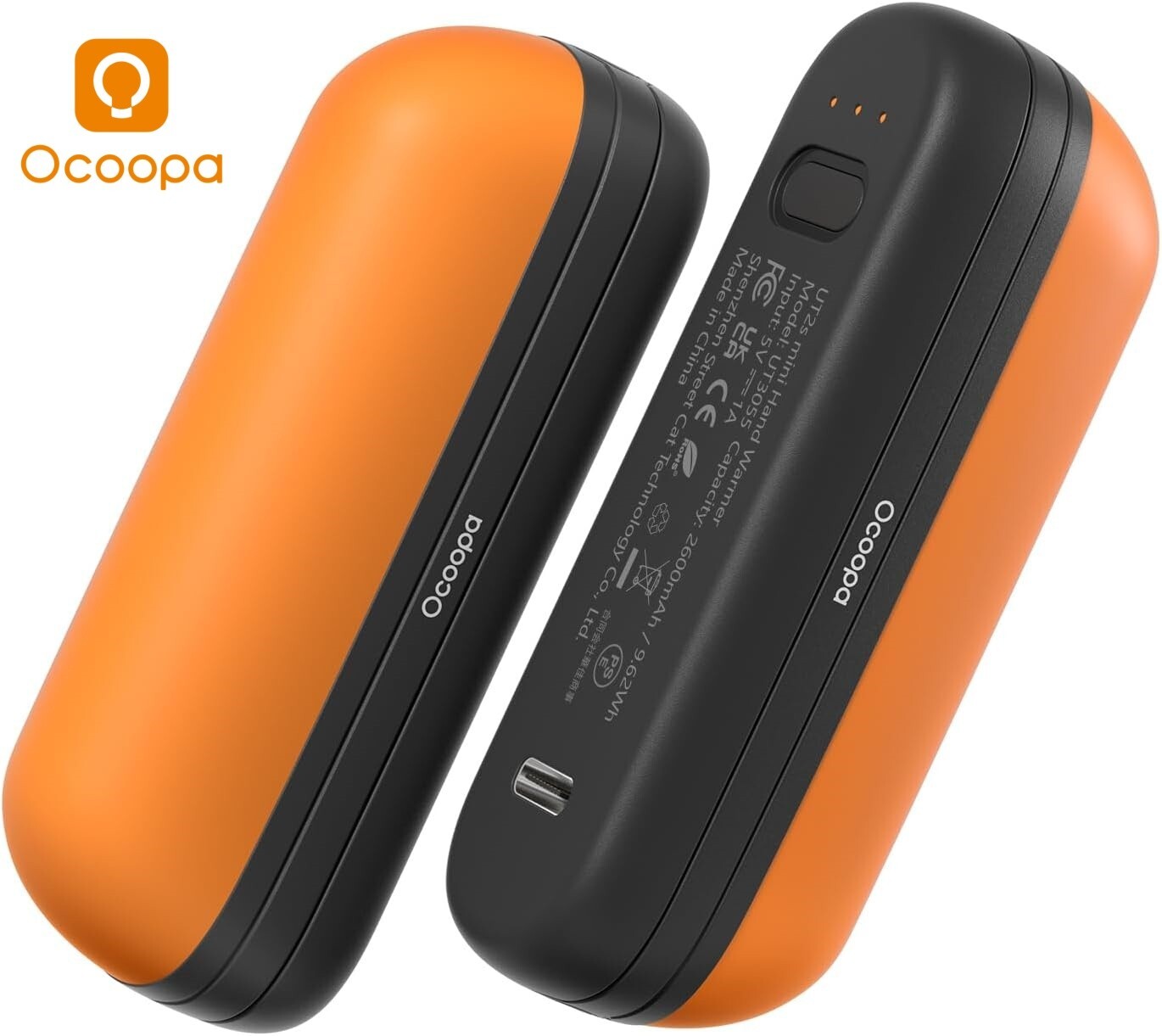 OCOOPA Rechargeable 2PK Magnetic Hand Warmers & 5600mAh Pocketable Heater Ski