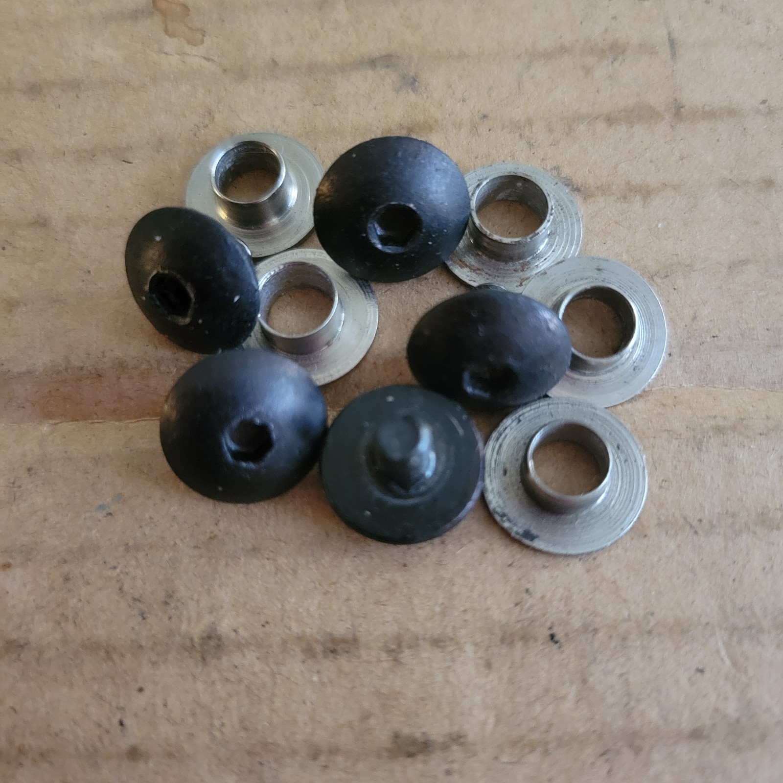 LOT OF FIVE Safariland SLS Hood Pivot Screw And Stainless Washer Grommet EUC