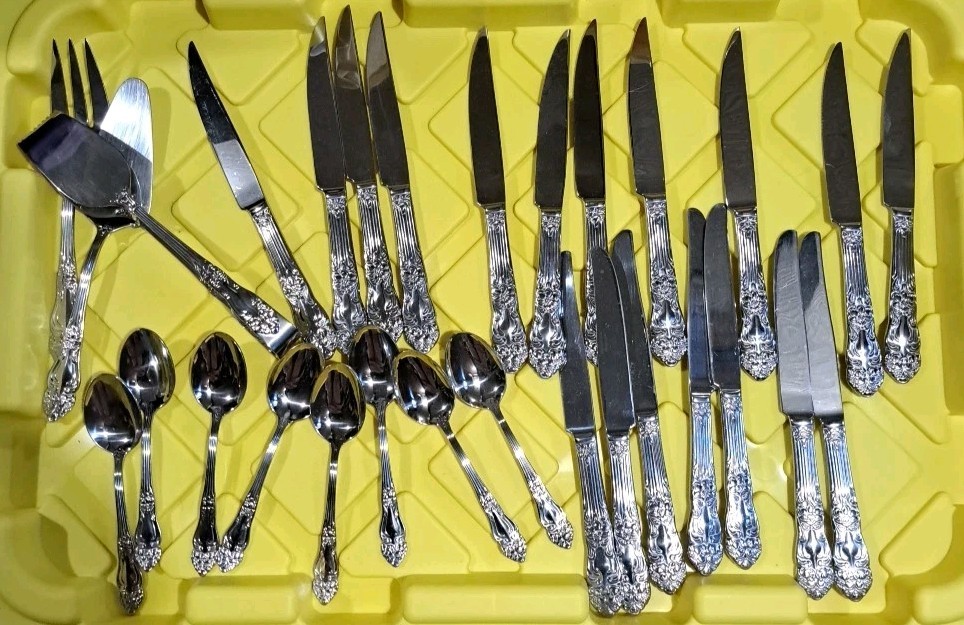 LOT Reed & Barton HAVERSHAM Stainless 18/10 Glossy Silverware Flatware 29 Pieces