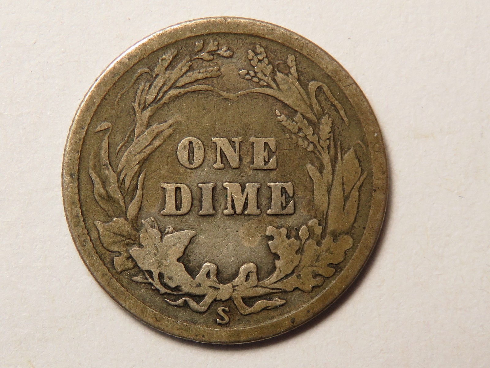 1916-S Barber Dime Grading Fine