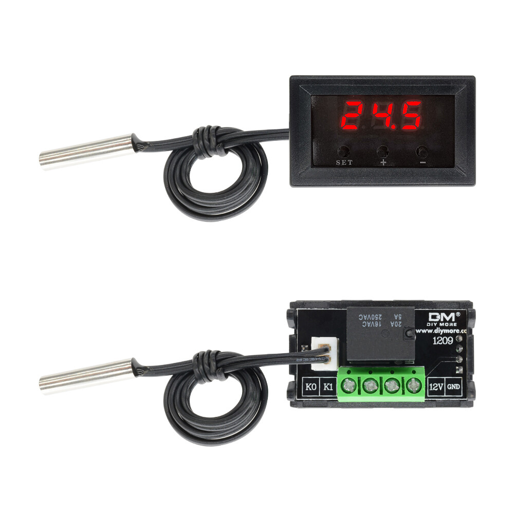 Digital 12V W1209 Thermostat Temperature Controller Switch Sensor 50-110°C +Case