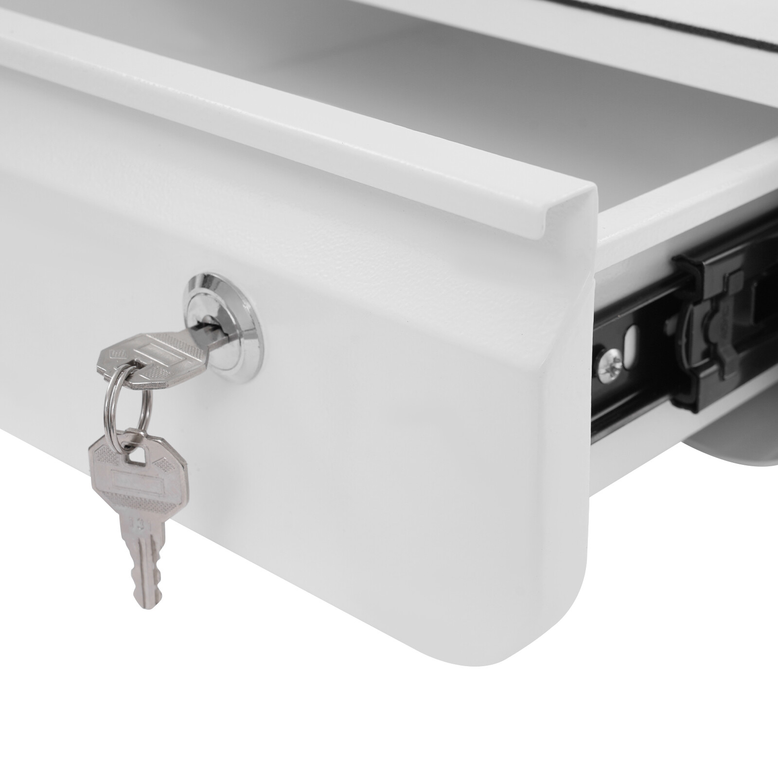 Lockable Under Desk Sliding Pull-Out Drawer Space Saver Sliding For Home/Office