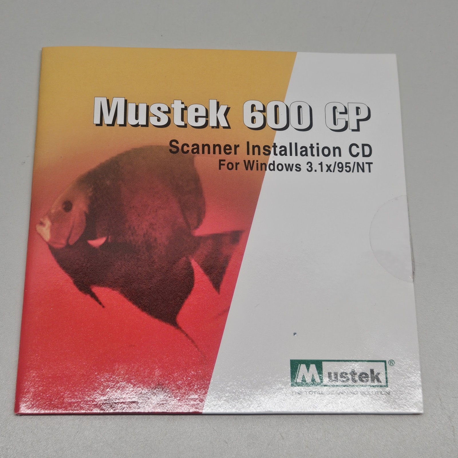 Mustek 600 CP Scsnner Installation CD & Users Manual 1998 Windows 3.1 95 NT