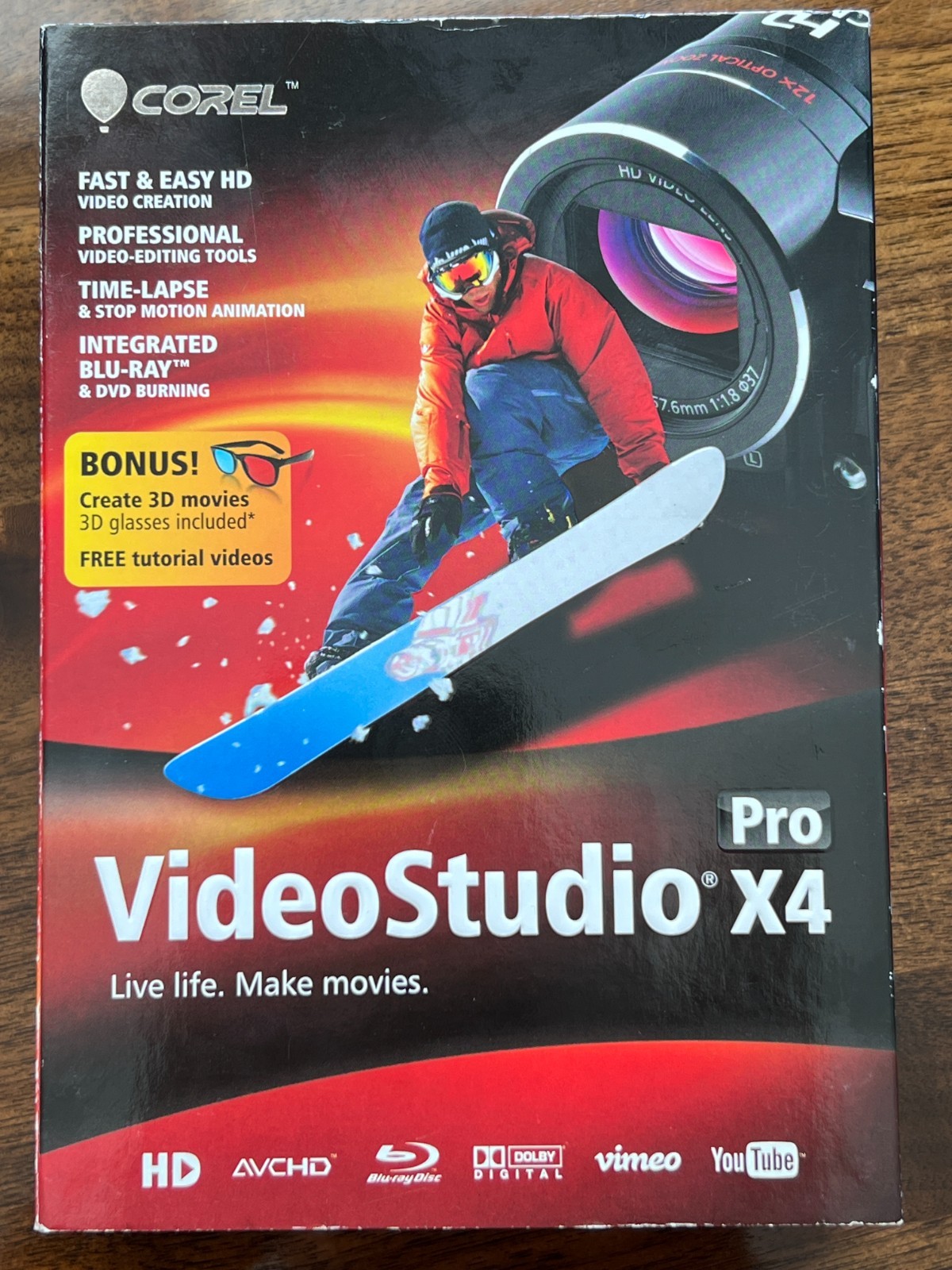 Corel: Video Studio Pro X4 (Windows) With Serial Numbers Open Box