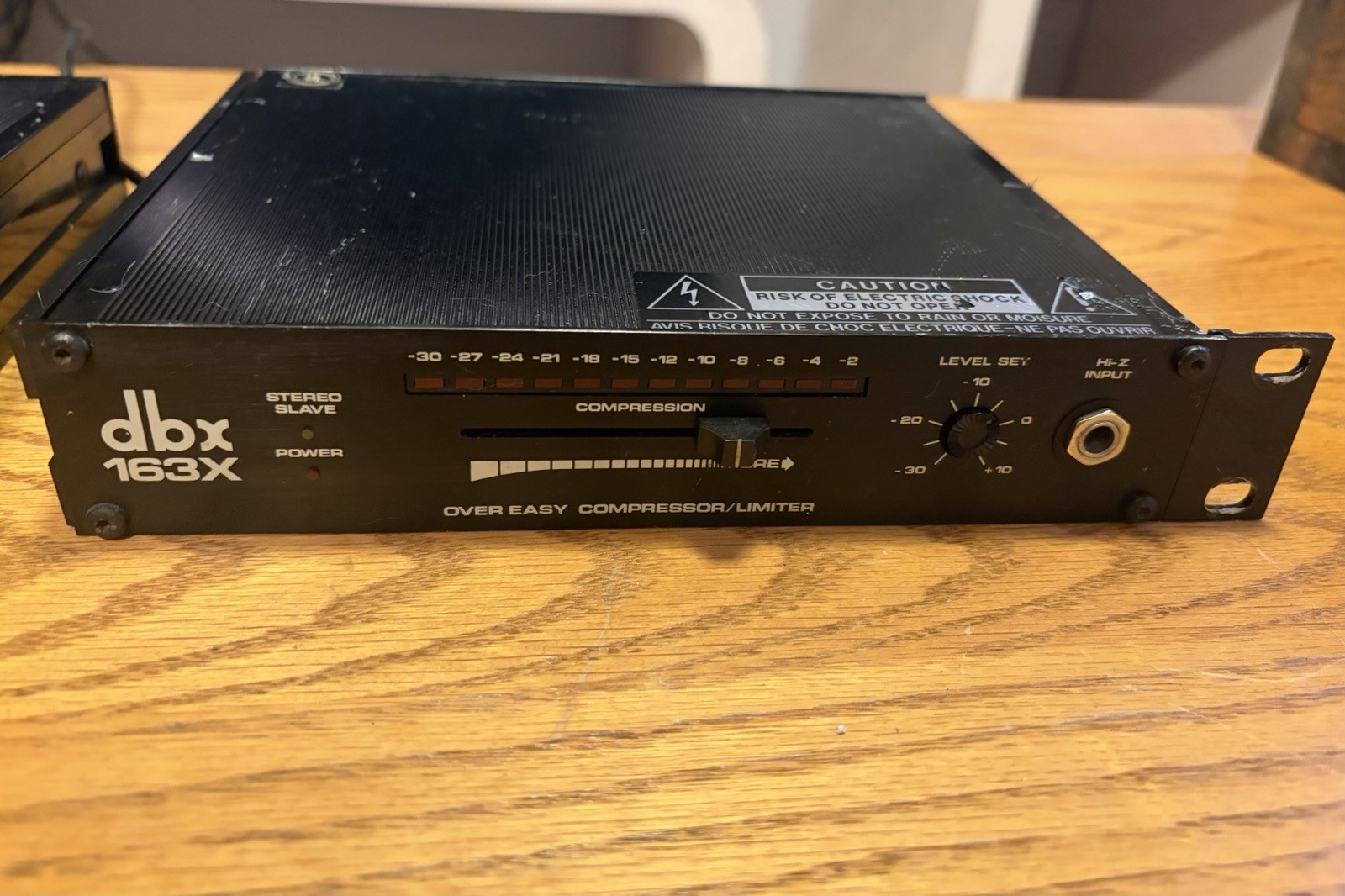Pair of DBX 163X Over Easy Compressor/Limiters