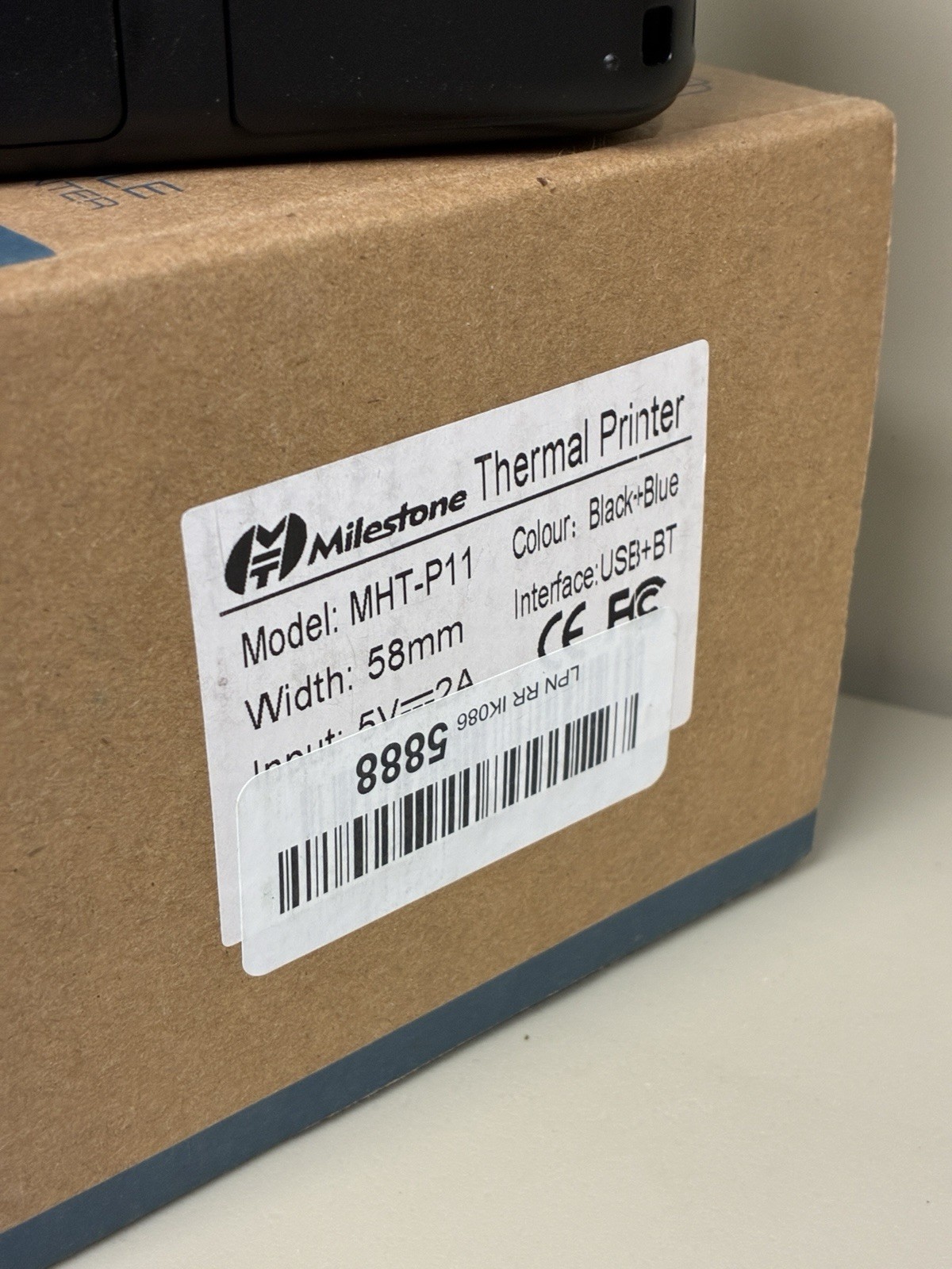 Milestone MHT-P11 58mm Portable Thermal Receipt Printer Support /USB