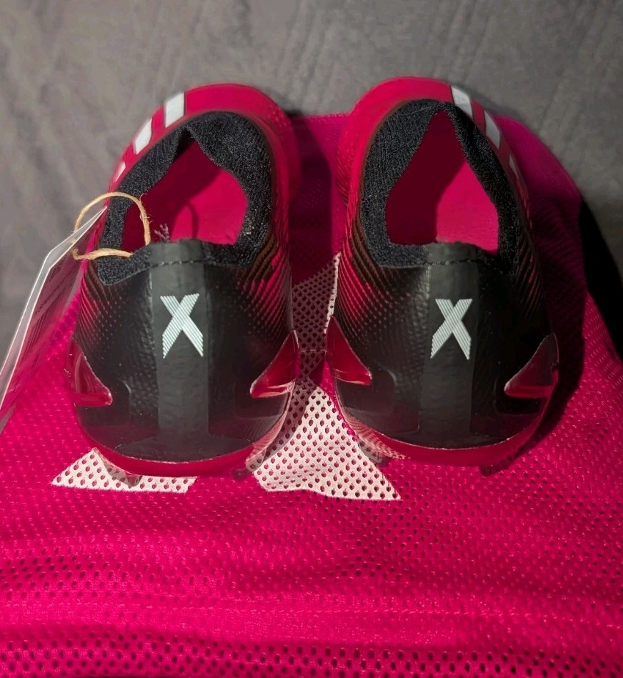Adidas X Speedportal + FG Pink Black Soccer Cleats GZ5126 Men's 7 Women's 8