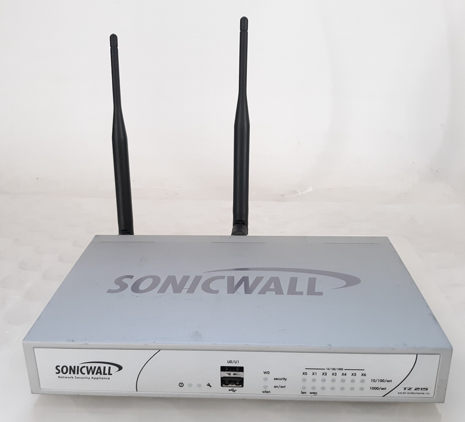 Sonicwall TZ215W APL24-08F C-13206 Security Appliance NO AC Adapter w/ 2x ANT