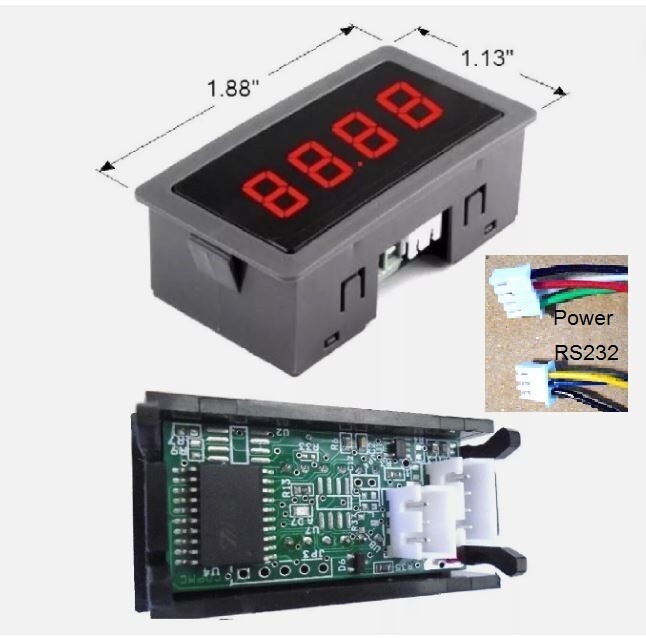 100mv, 200mv Volt Meter Digitally Scaleable RS232, RS485