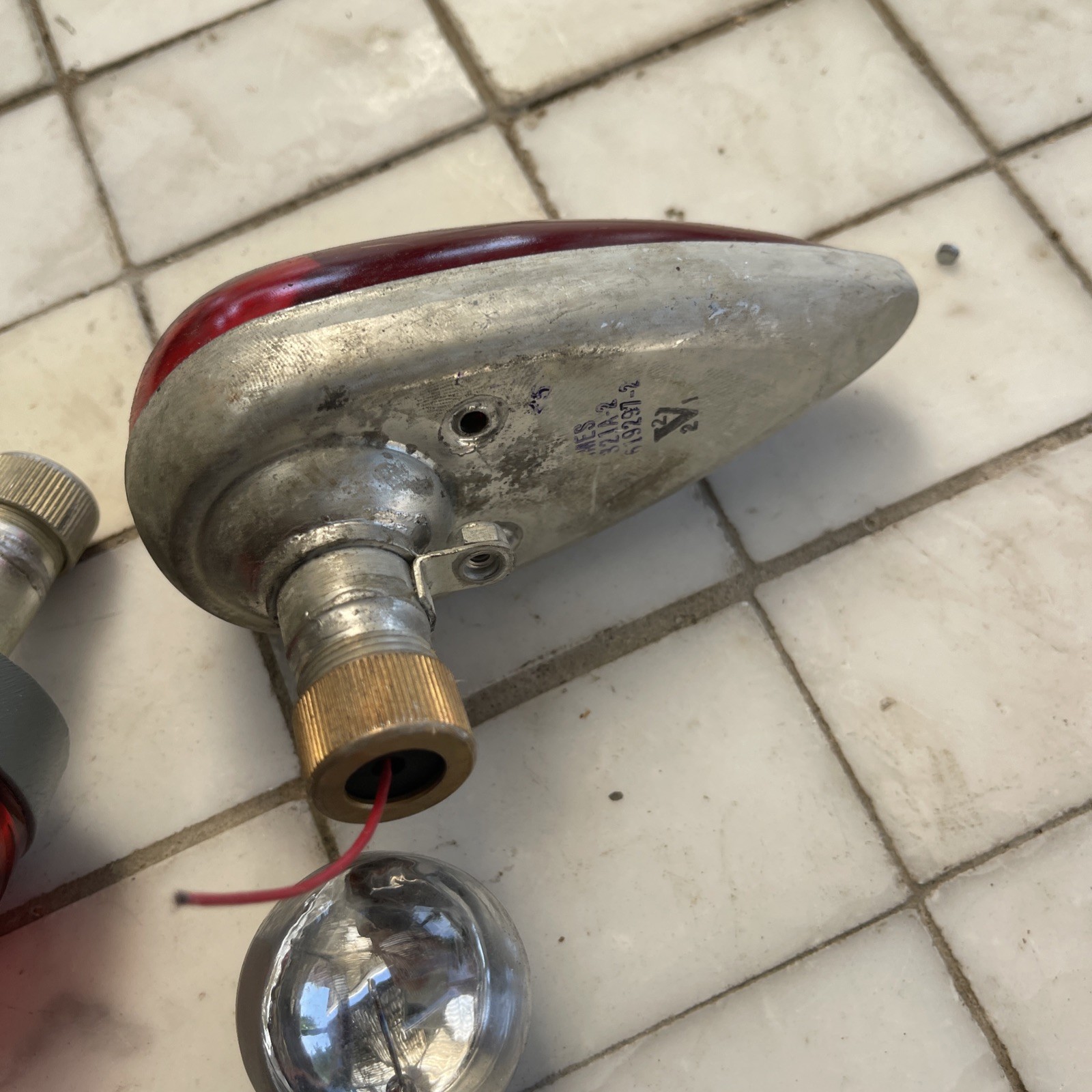 Grimes Light Red Aircraft Vintage