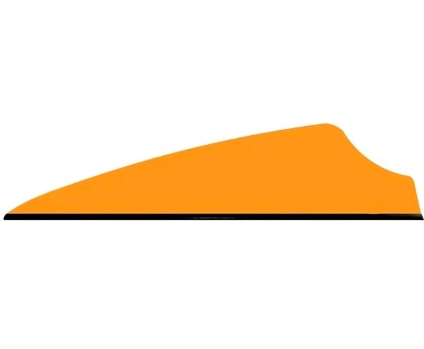 Q2i Archery Fusion X-II Fletches/Vanes NEON ORANGE 100 Pack 1.5" Inches
