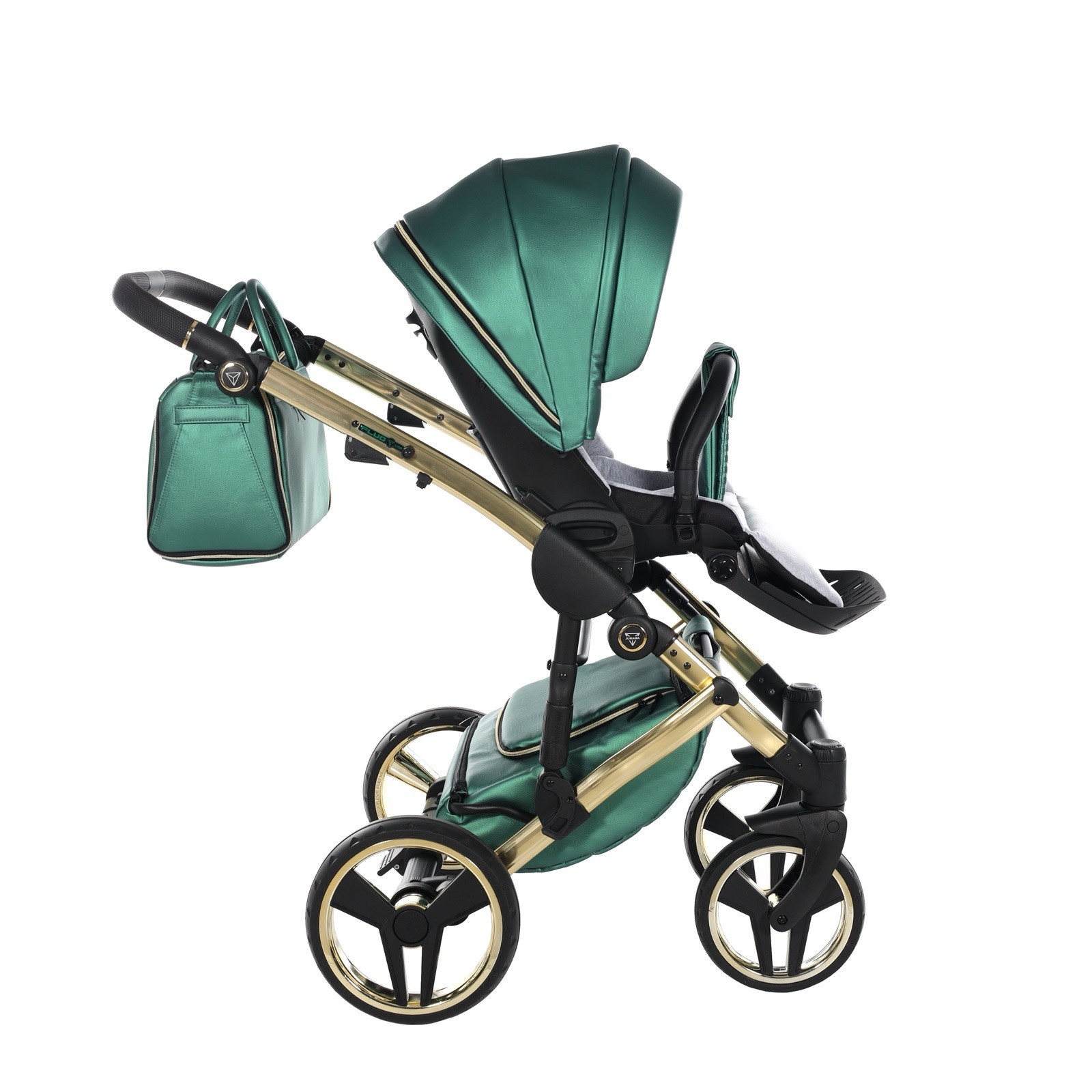 Junama Diamond Stroller Green/Black/Gold