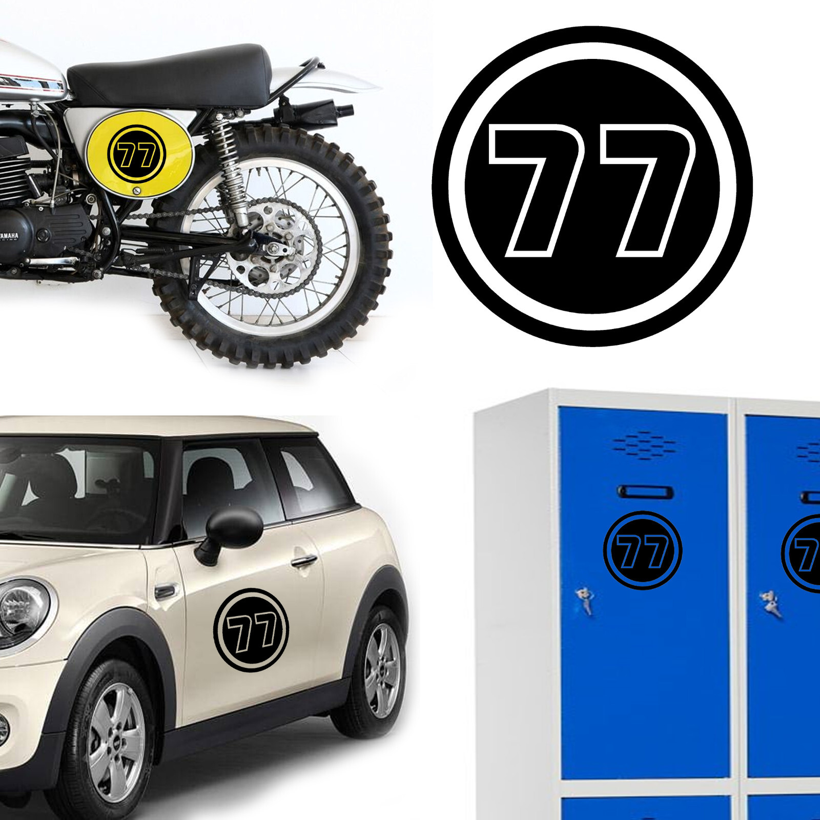Number 77, Sticker Vinyl Versón v02