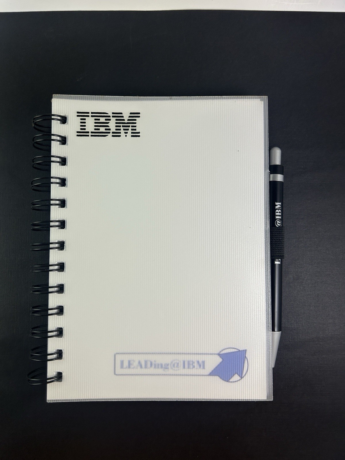 IBM Leading@IBM Notebook and Leading@IBM Ballpoint Pen IBM Training Vintage