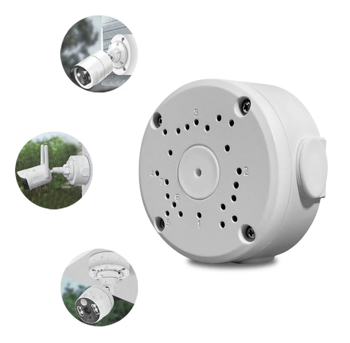 10pcs Camera Junction Box Mount Bracket for Security Cameras Easy Installation