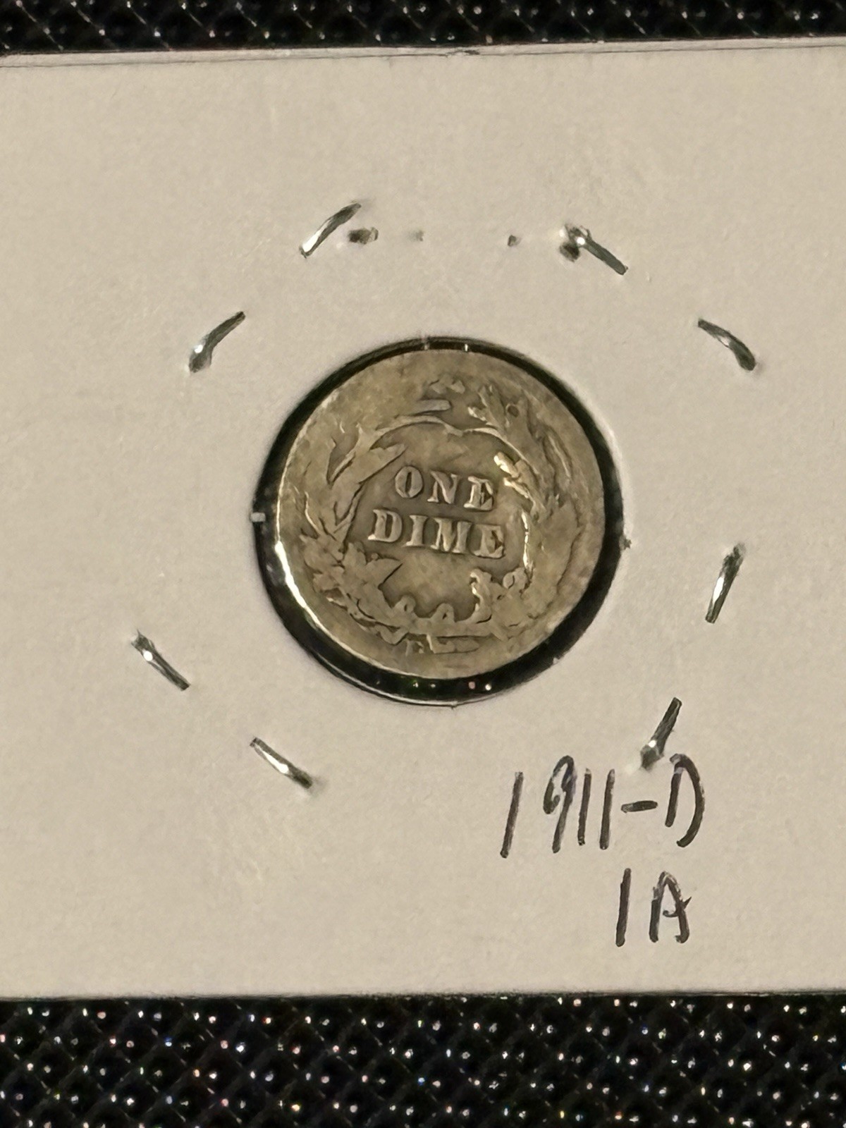 1911-D Barber Dime Item 1A