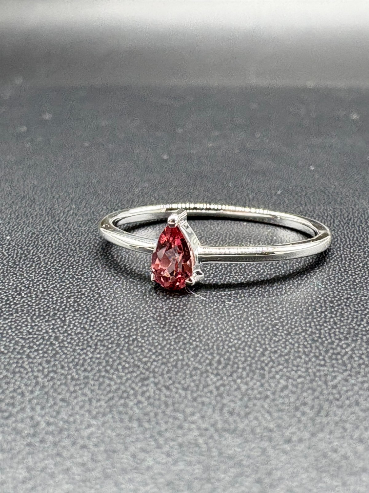 Color Shift Garnet Sterling Silver Ring, January Birthstone, Tiny Ring