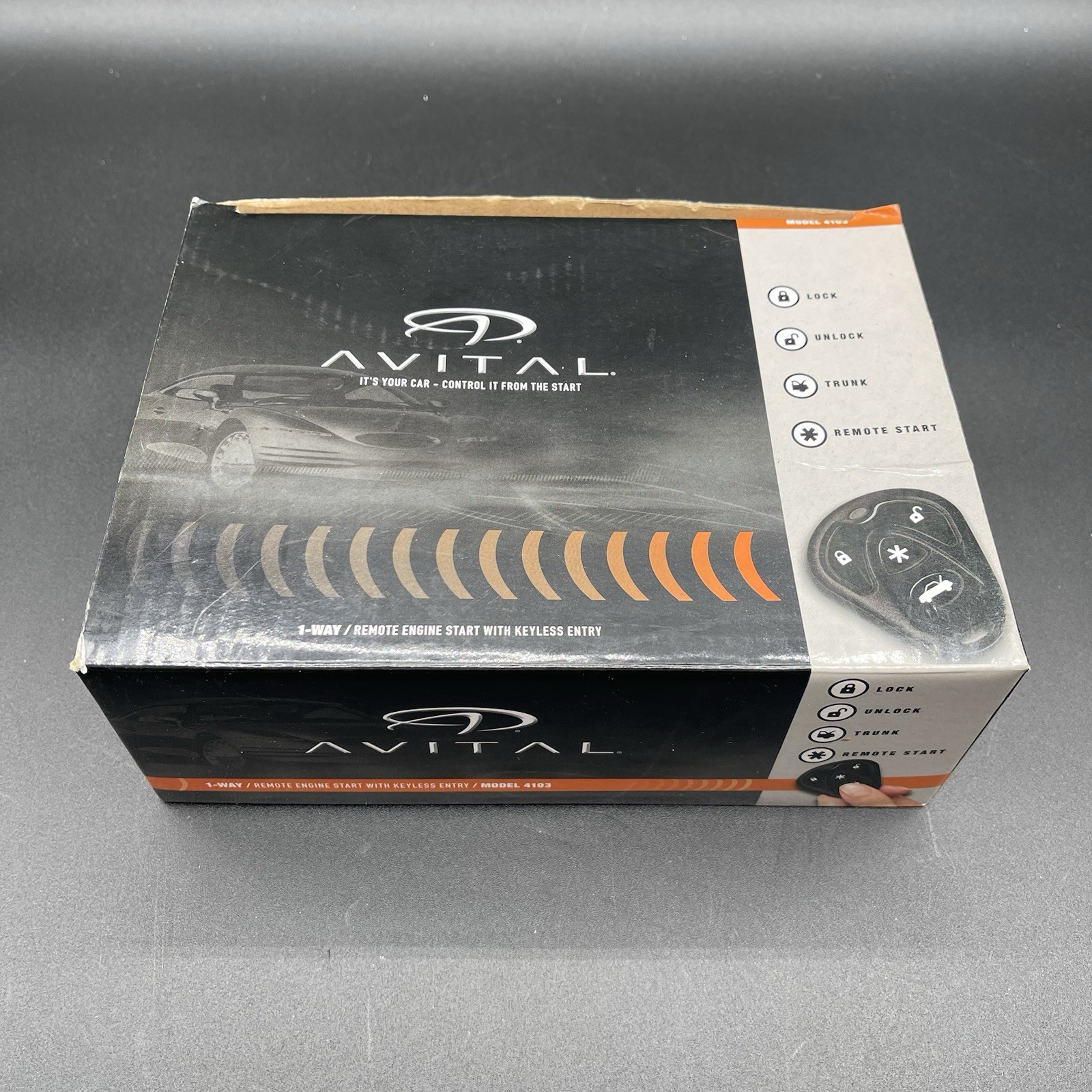 Avital Model 4103 1-Way Remote Engine Start With Keyless Entry, 2 Remotes