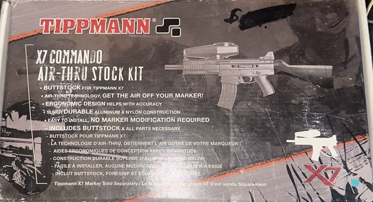 Tippmann X7 Commando Air Thru Stock Kit Paintball