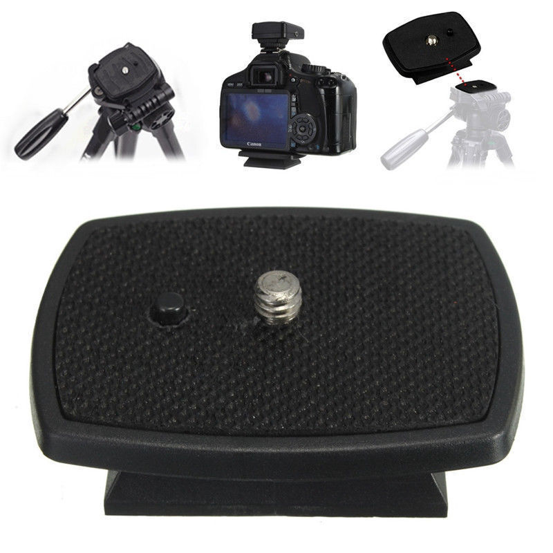 New Tripod Quick Release Plate Screw Adapter Mount Black Camera For Digital US