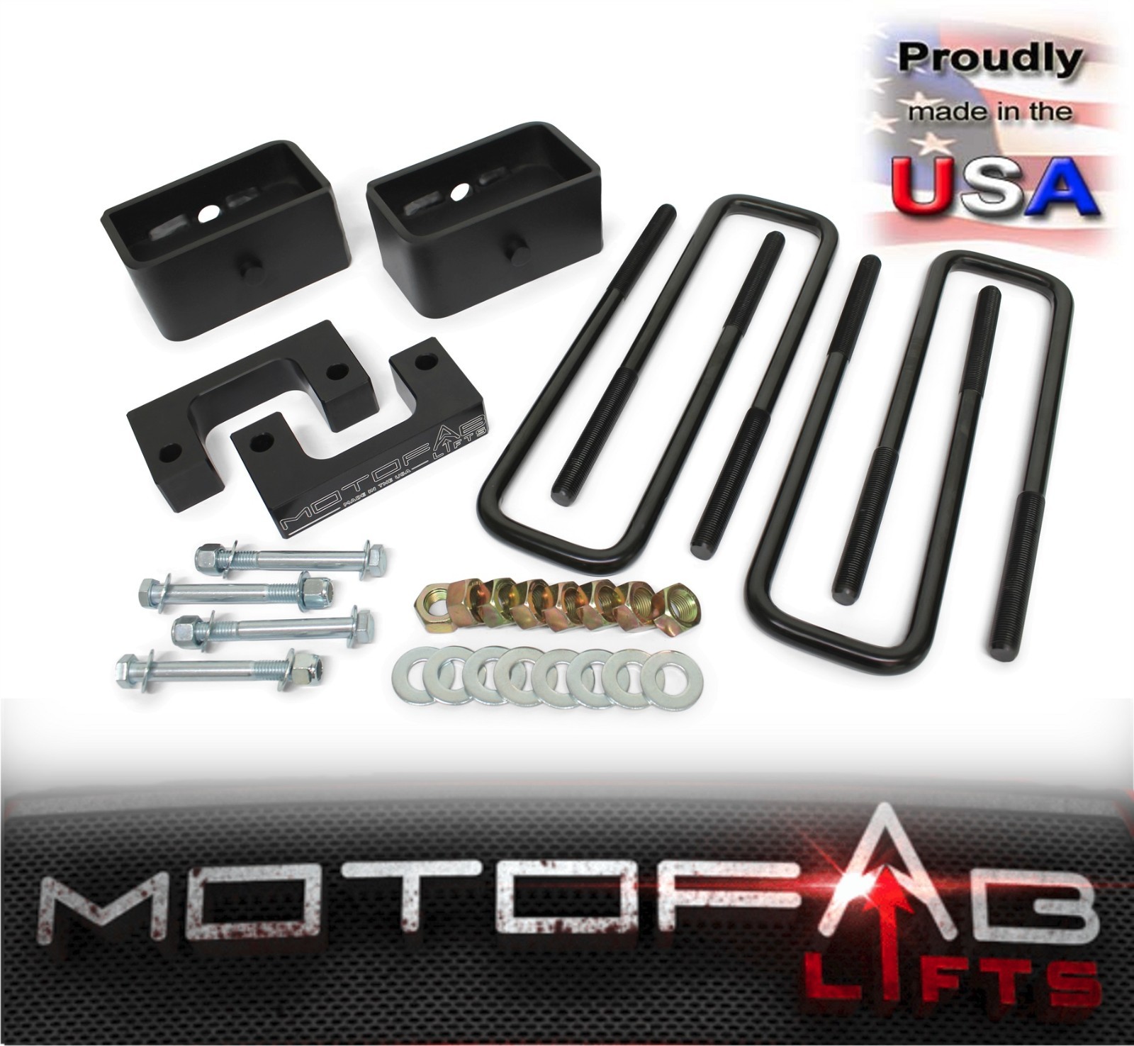 2" Front and 2" Rear Leveling lift kit for 2007-2018 Chevy Silverado Sierra GMC