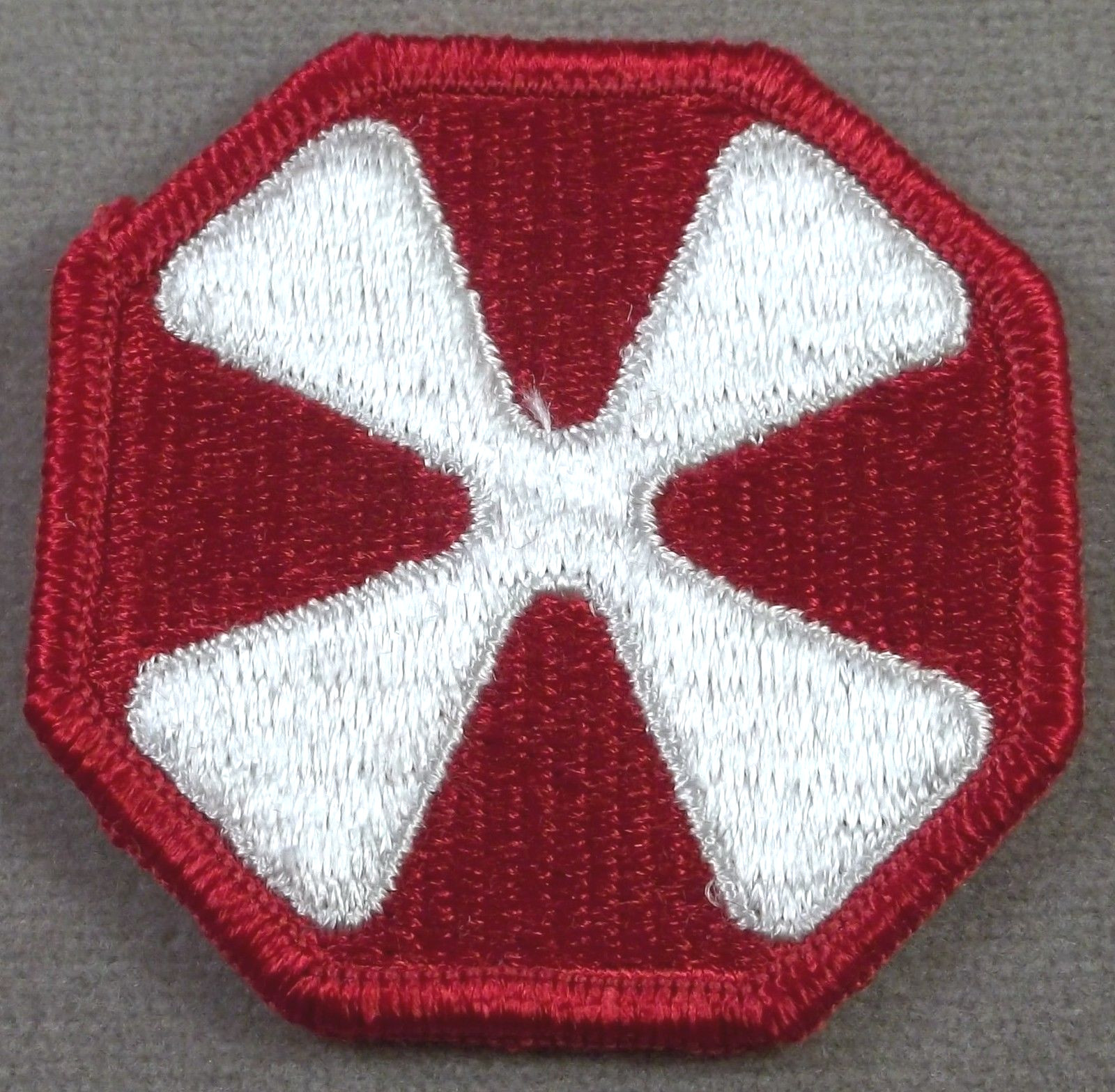US Army 8th Army Full Color Merrowed Edge Patch