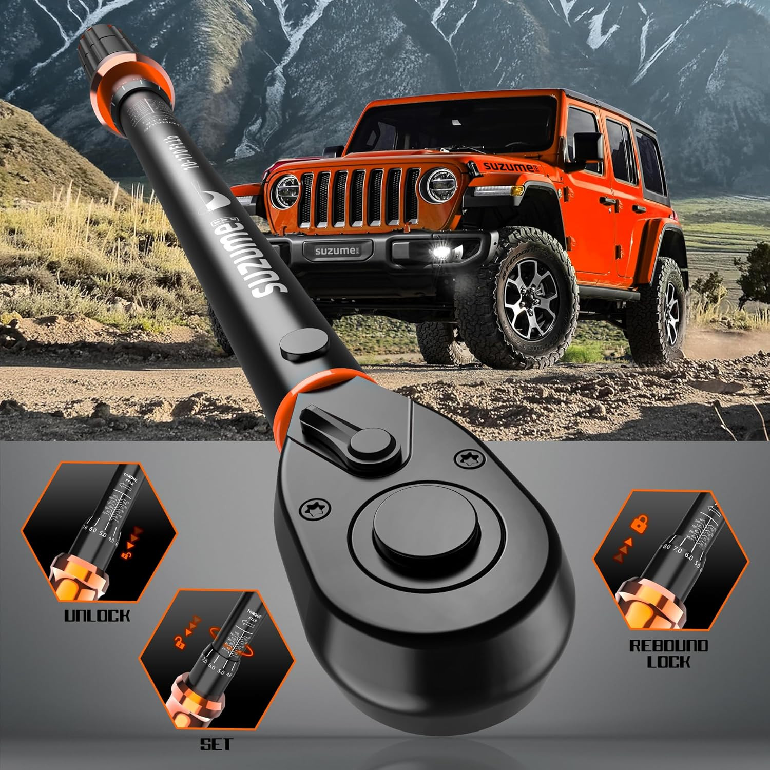 3PCS Adjustable Torque Wrench Set 72 Teeth for Bicycle Motorcycle Car