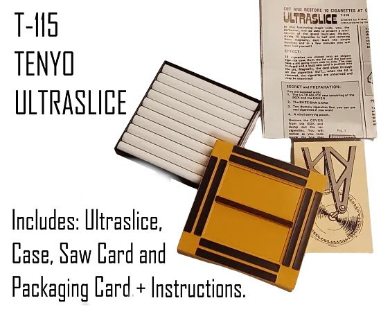 TENYO ULTRASLICE - T115 WITH CASE, CARD AND INSTRUCTIONS & PACKAGING CARD