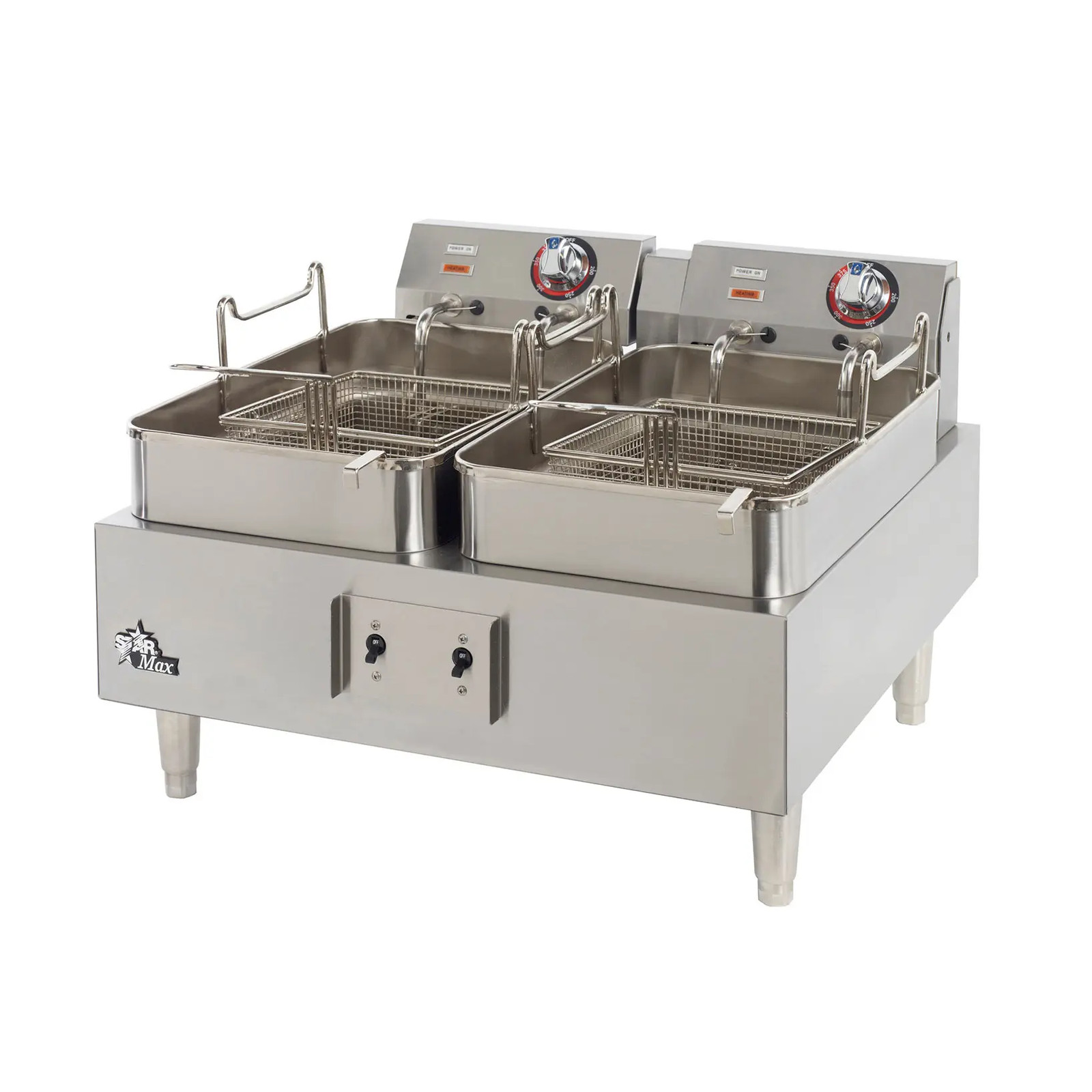 Star 530TF Star-Max Counter 30lb Twin Pot High Watt Electric Fryer