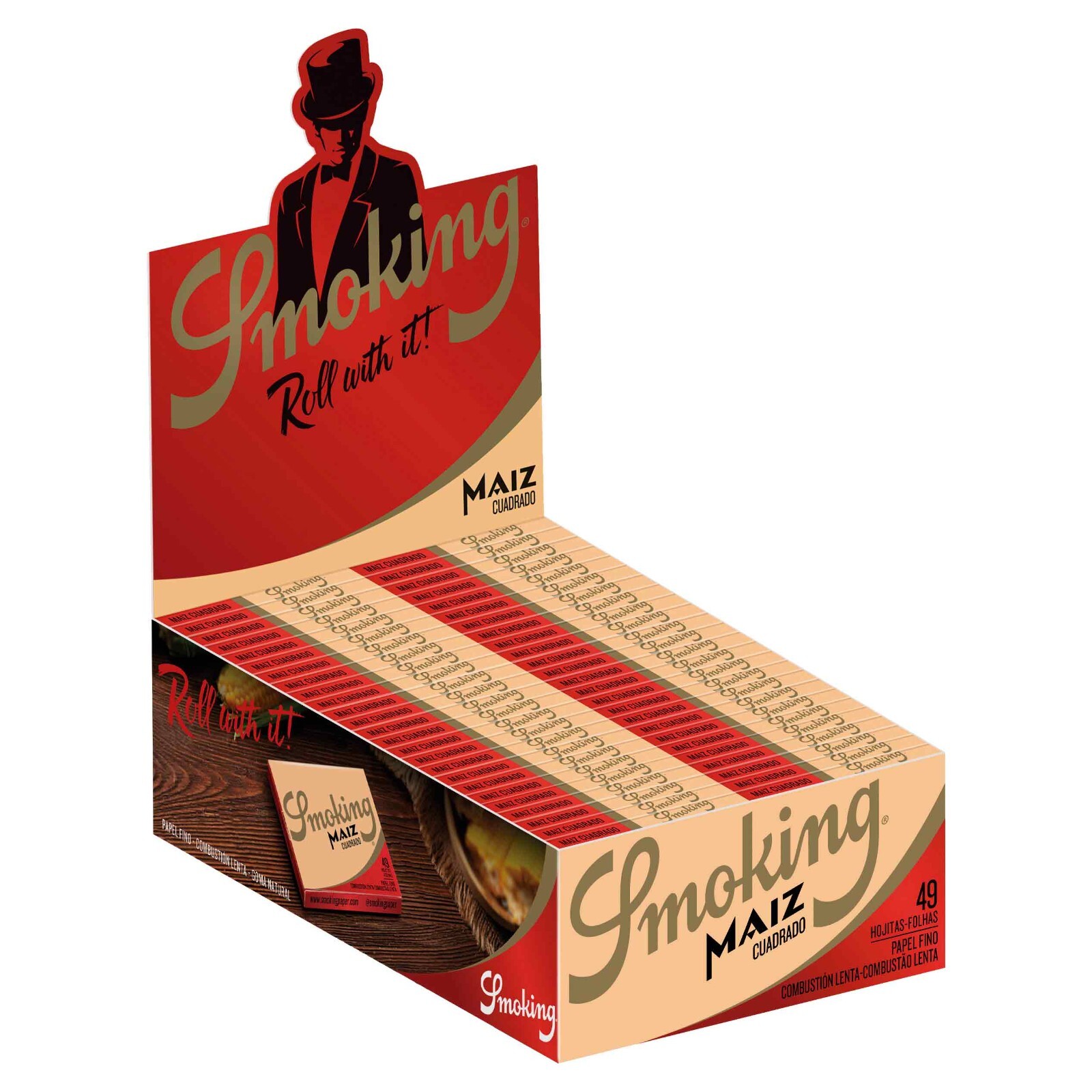 Smoking Maiz 1 1/4 Rolling Papers Corn Cigarette Paper (Full Box of 50 Booklets)
