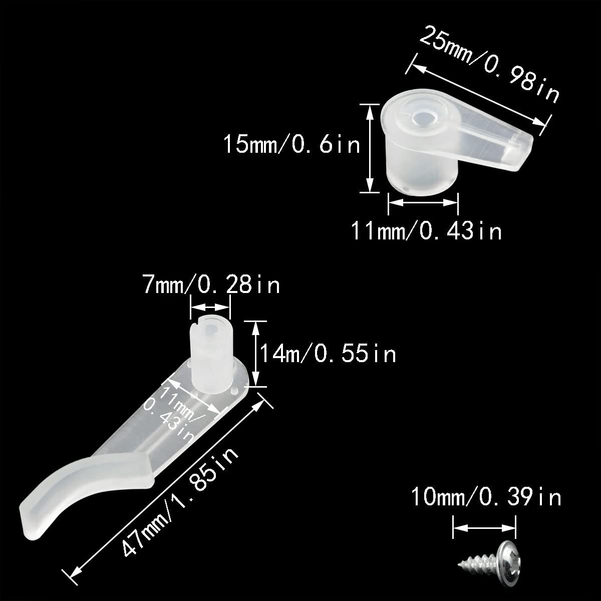 20 Sets/Pack Plastic Ceiling Light Fixed Clips Light Mounting Brackets Holder...