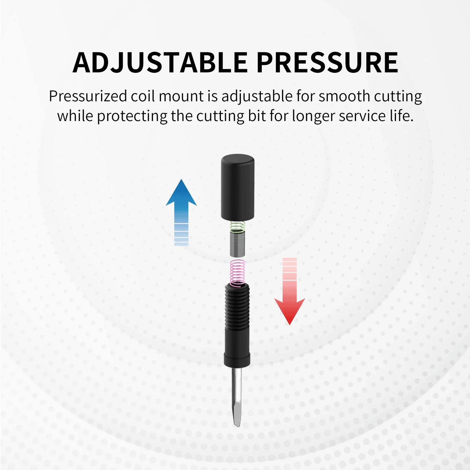 DSPIAE Integral Circular Cutter for 1-50mm Circle with 45° Blade Model Assembly