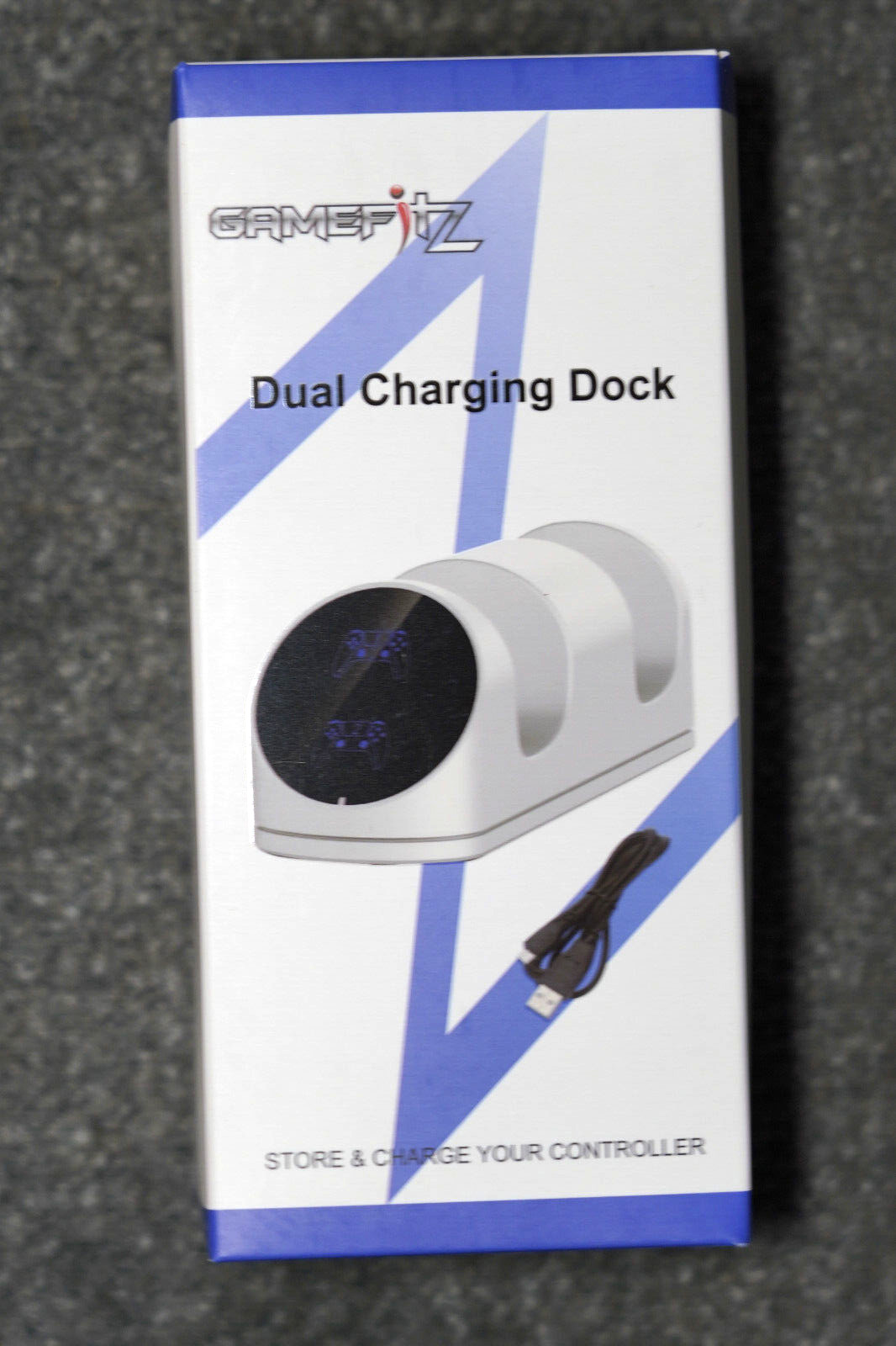 New! GameFitz Dual Charging Dock for Sony PlayStation 5, PS5 (GF18-001)