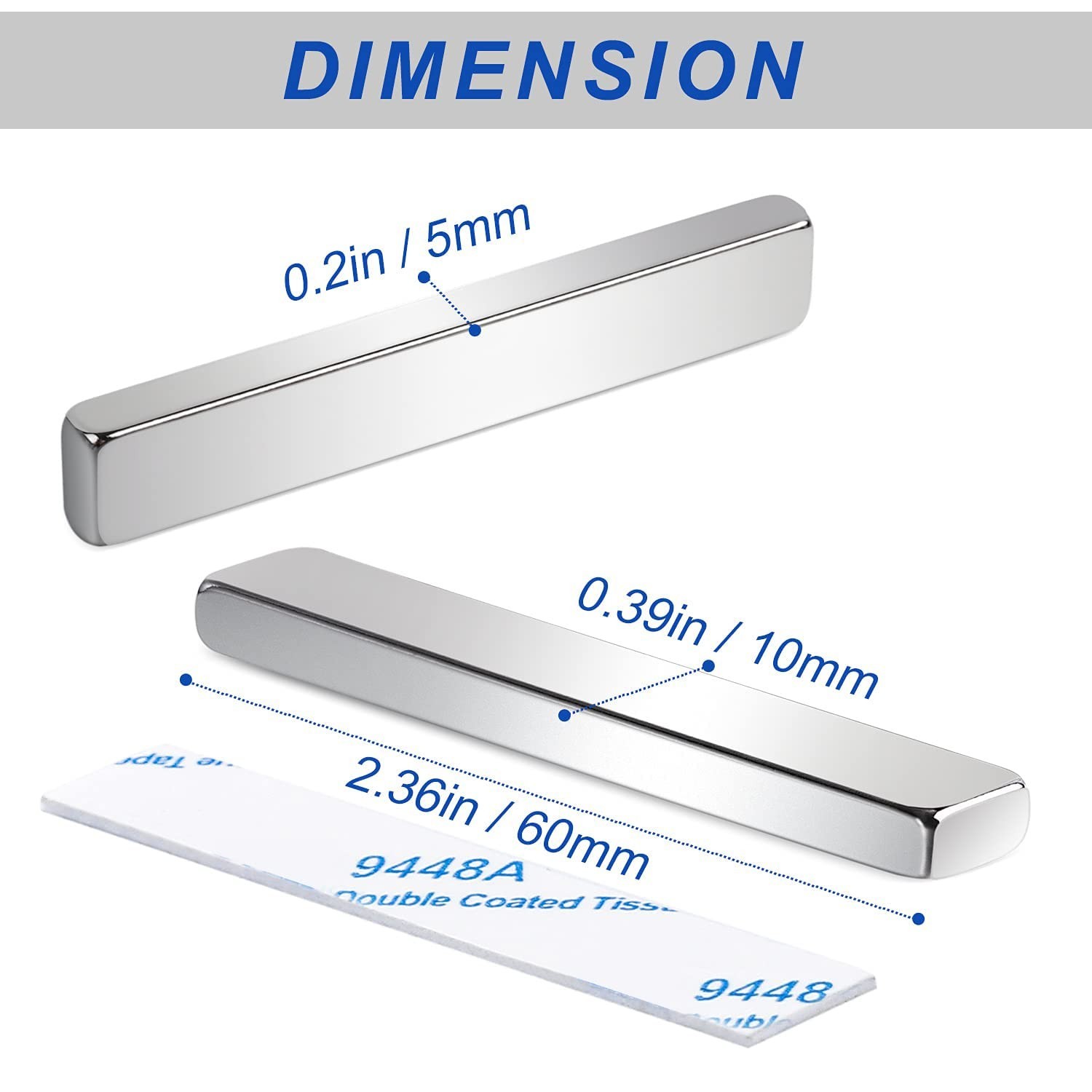 Versatile 12 Pack Neodymium Magnets with Strong Adhesive for Crafts & Workspaces