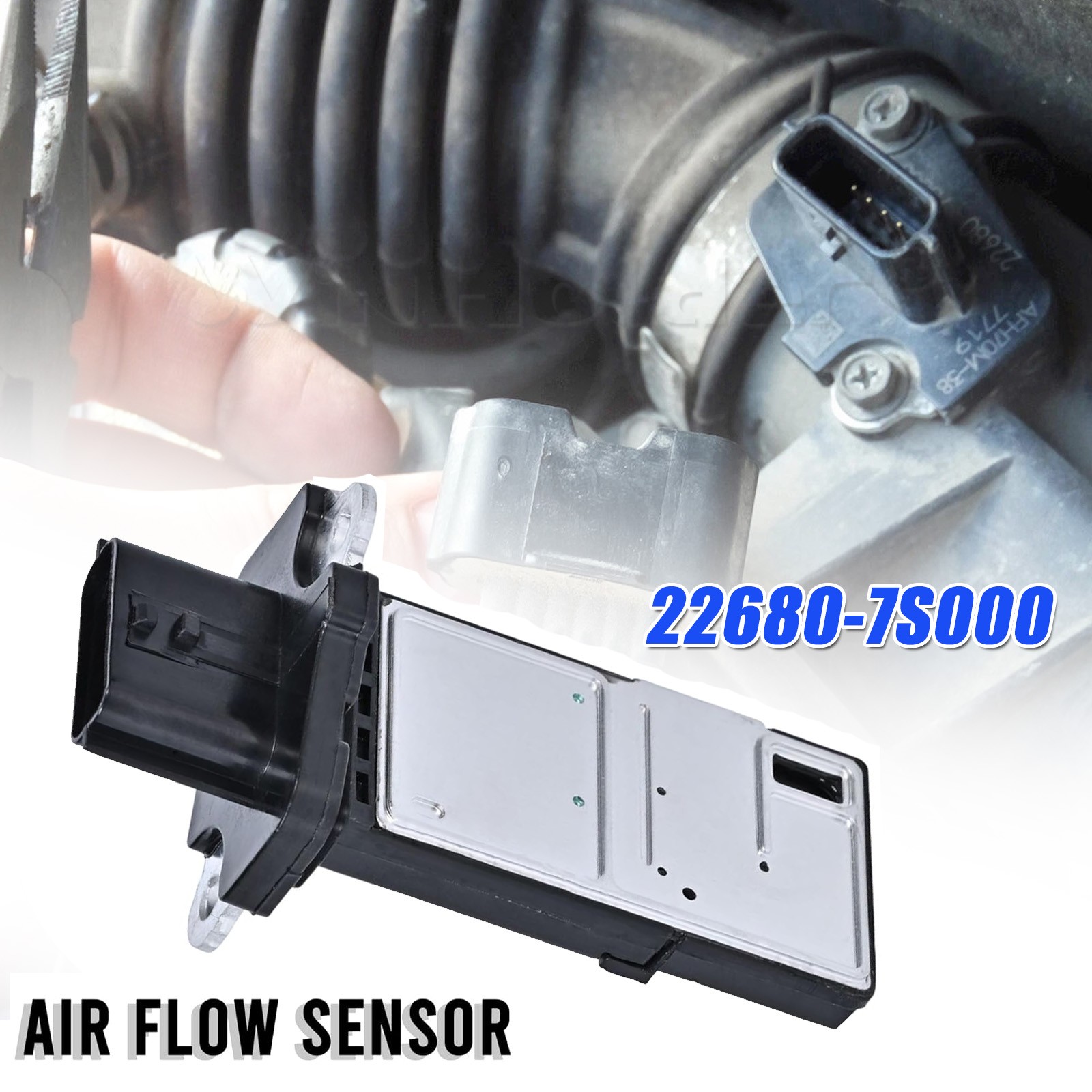 22680-7S000 Mass Air Flow Sensor (MAF) Sensor Compatible for Nissan 350Z 370Z
