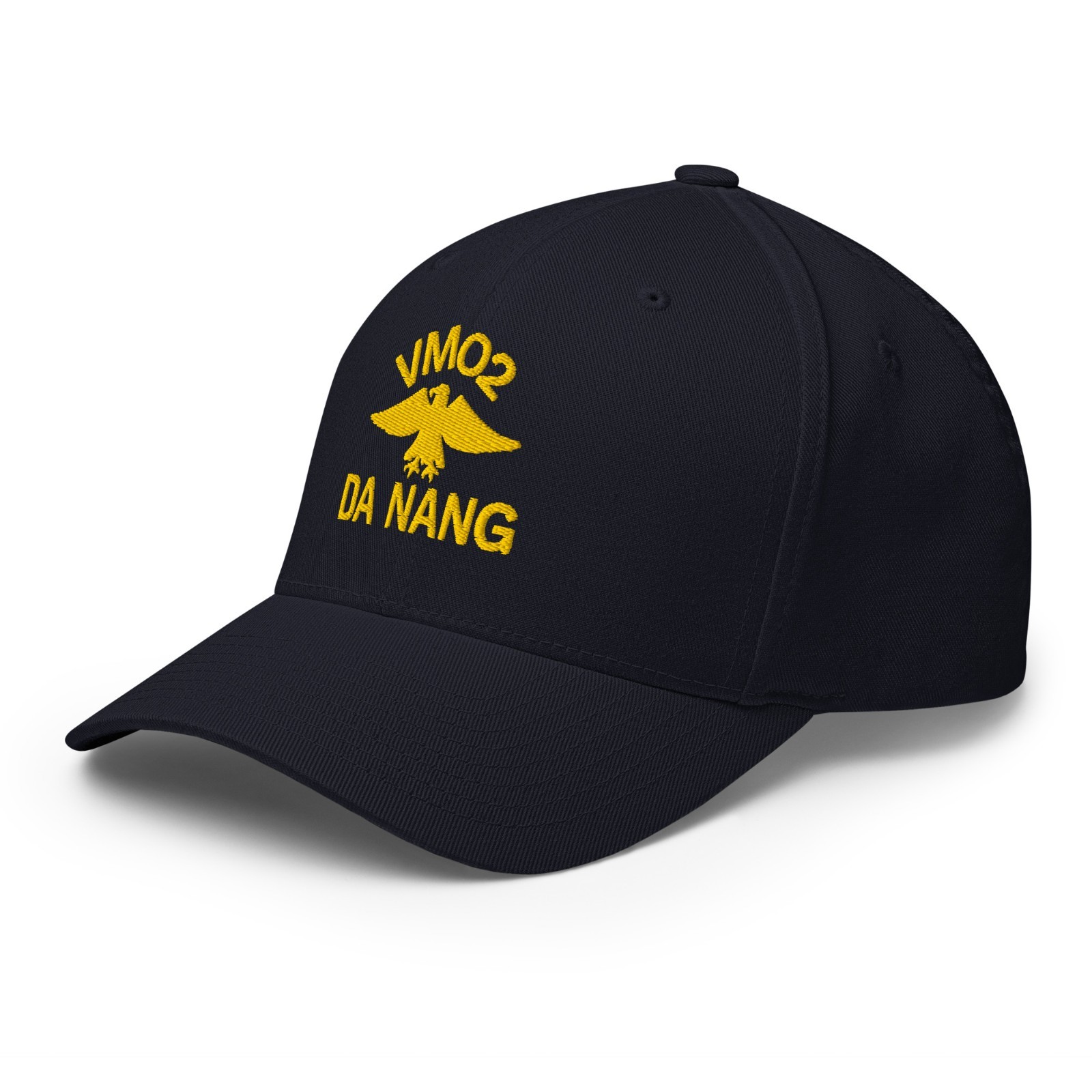 VMO2 Da Nang Embroidered Logo Dark Navy Closed Back Structured Cap