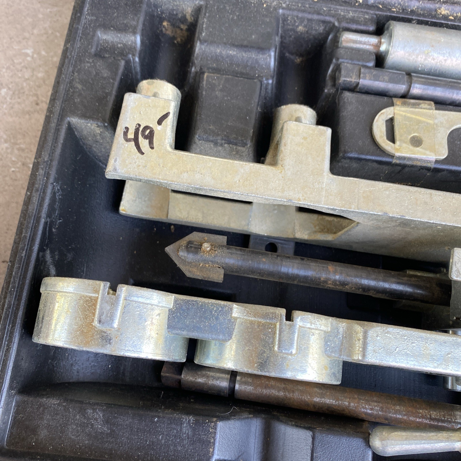 Weslock Door Lock Hole Jig Installation Boring Kit Extra Bits Nice
