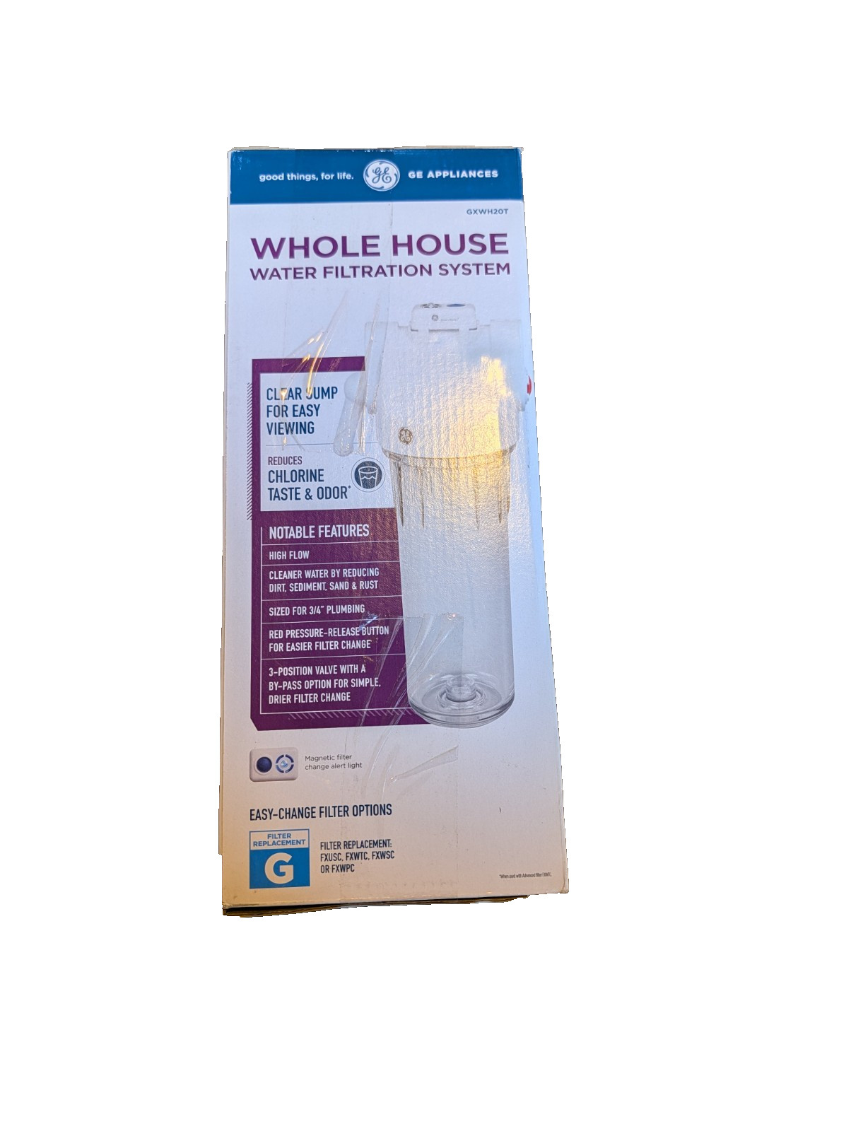 GE Whole House Water Filtration System Model GXWH20T