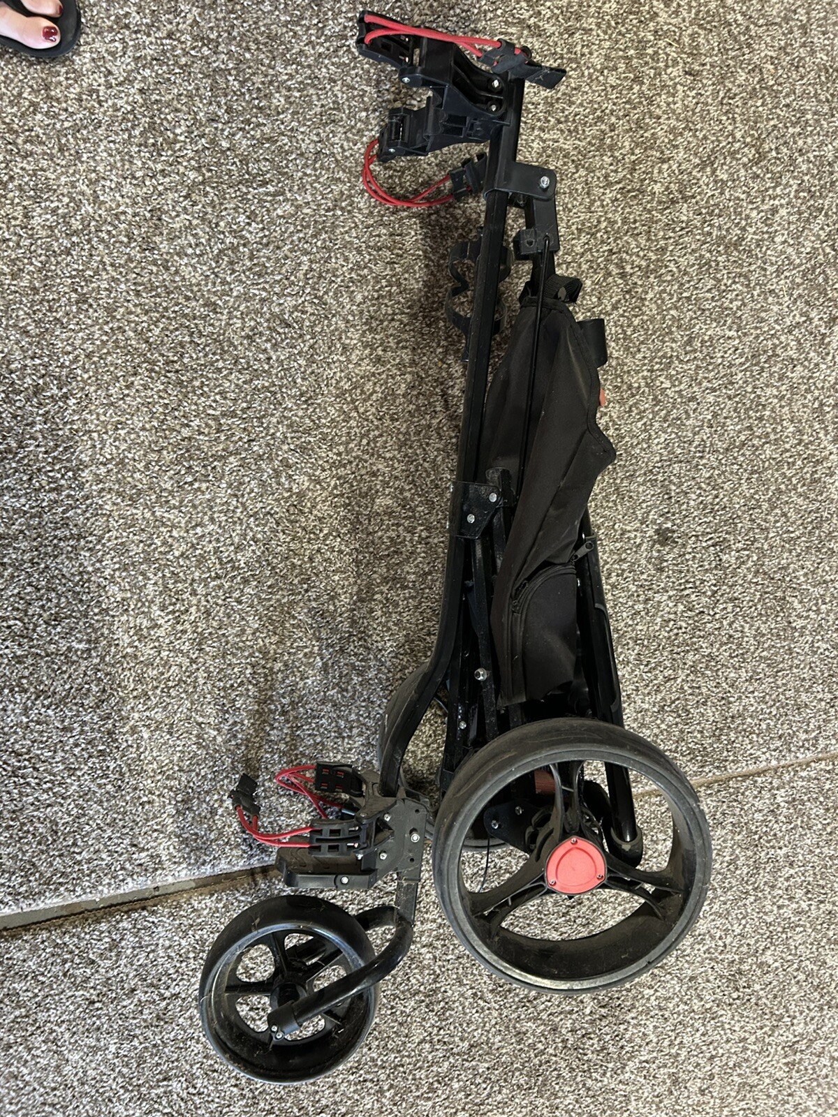 Golf push cart 3 wheel used Walking Golf Course Bag Strap