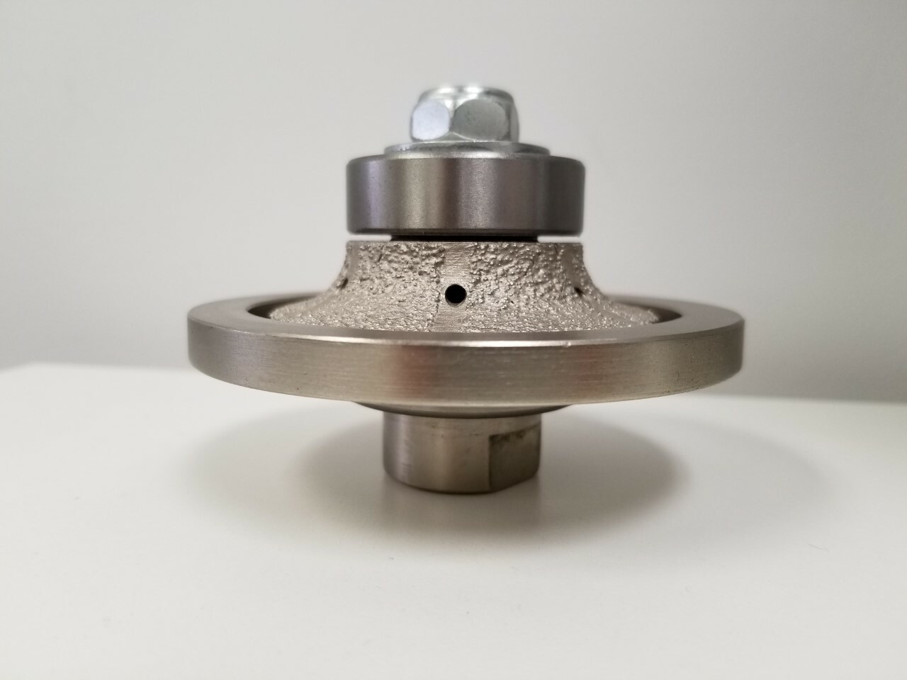 XtraCut 3/8" Bullnose Wet/Dry Diamond Router Bit - 2.5" Diameter