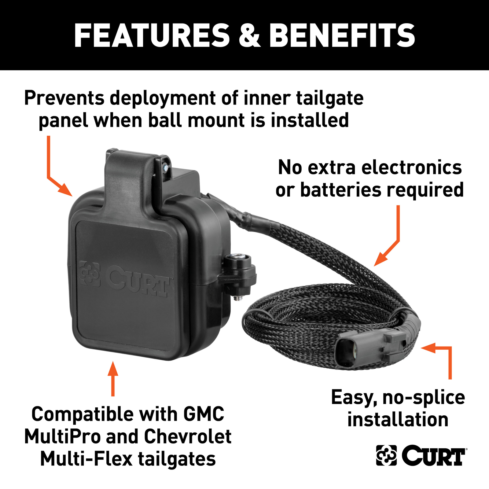 Protective MultiPro / Multi-Flex Tailgate Sensor with 2" Hitch Cap